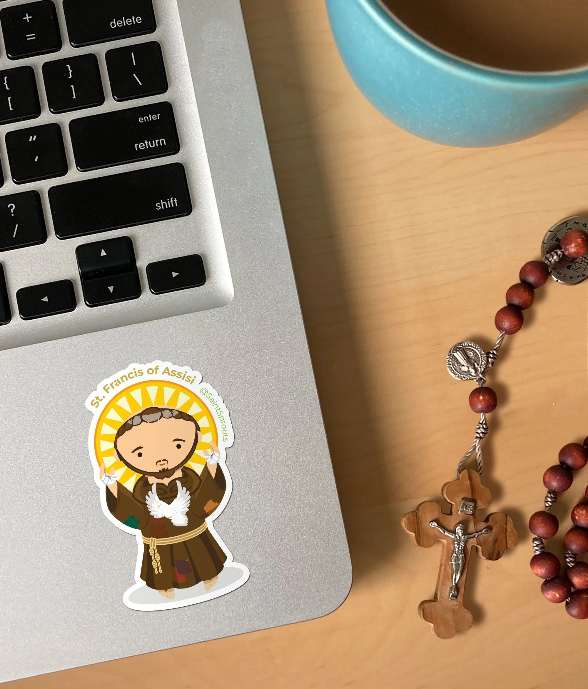 St. Francis of Assisi Sticker - Image 2