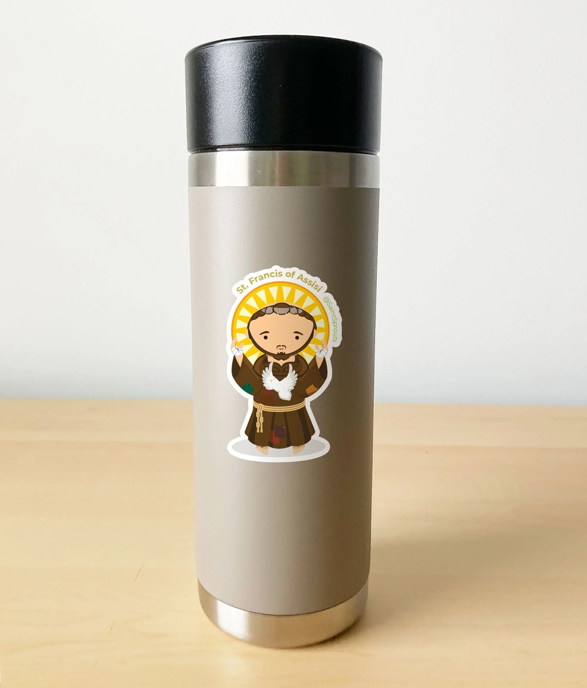 St. Francis of Assisi Sticker - Image 3
