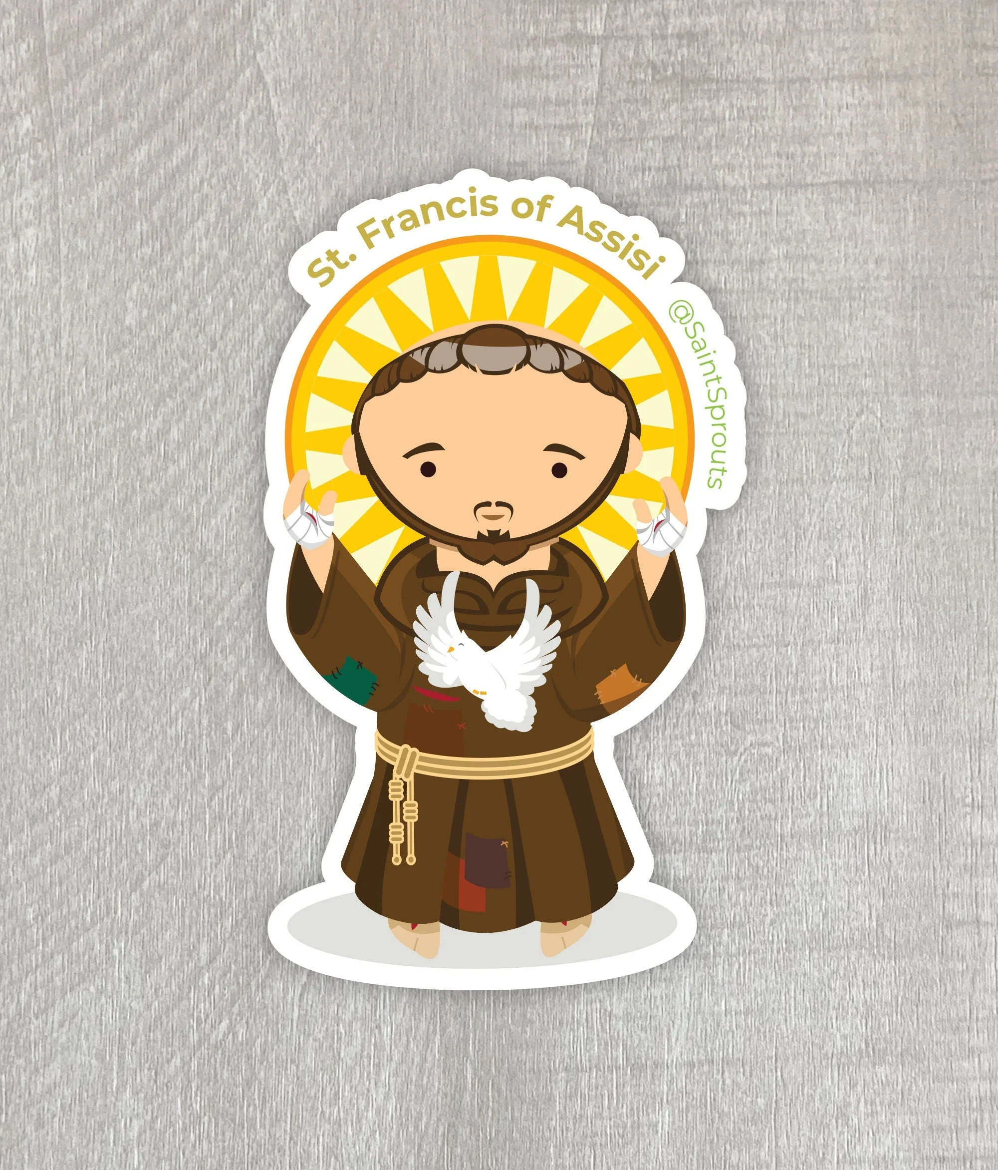 St. Francis of Assisi Sticker - Image 4