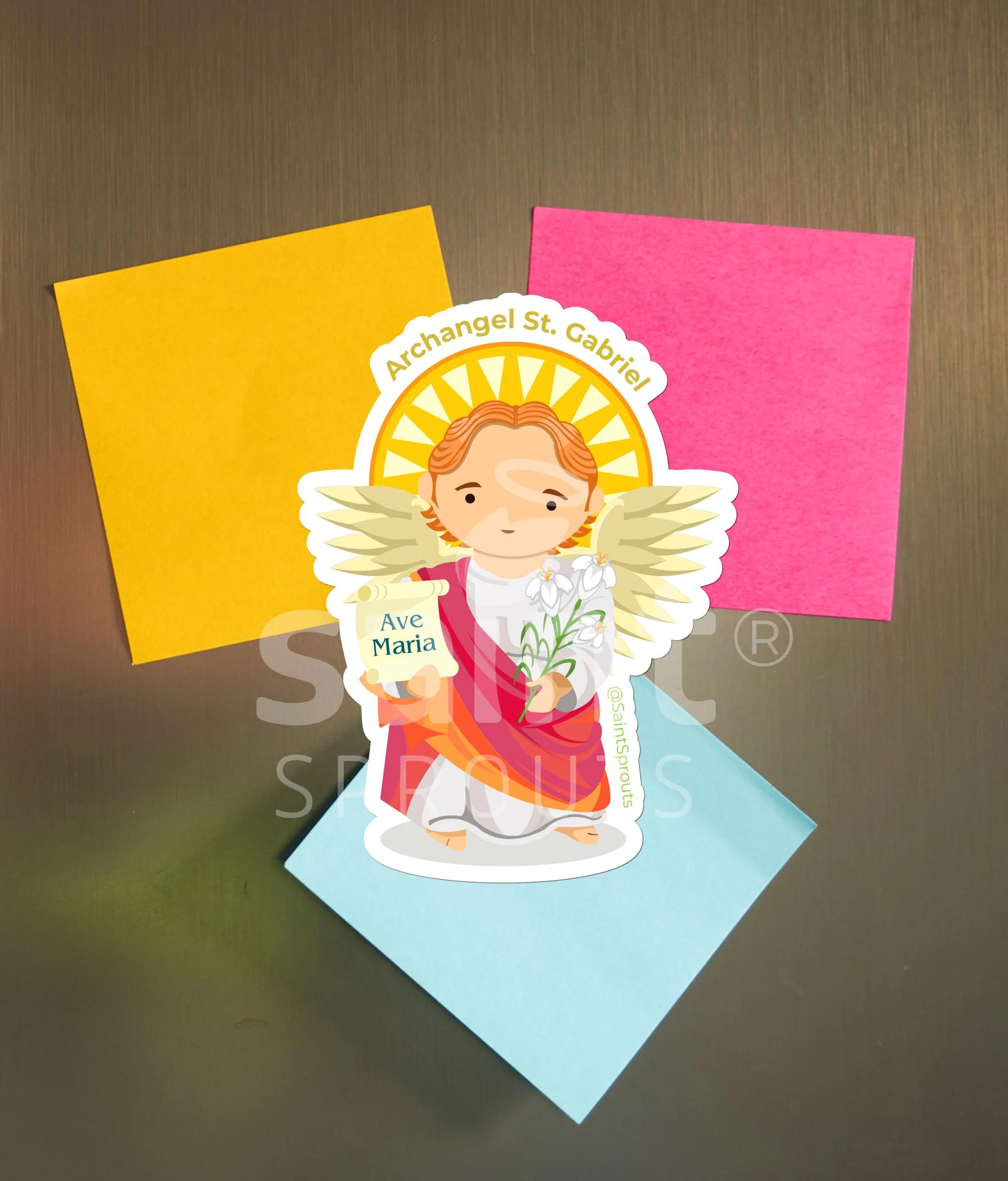 St. Gabriel the Archangel Catholic Magnet – Heavenly Messenger of God’s Word - Image 2