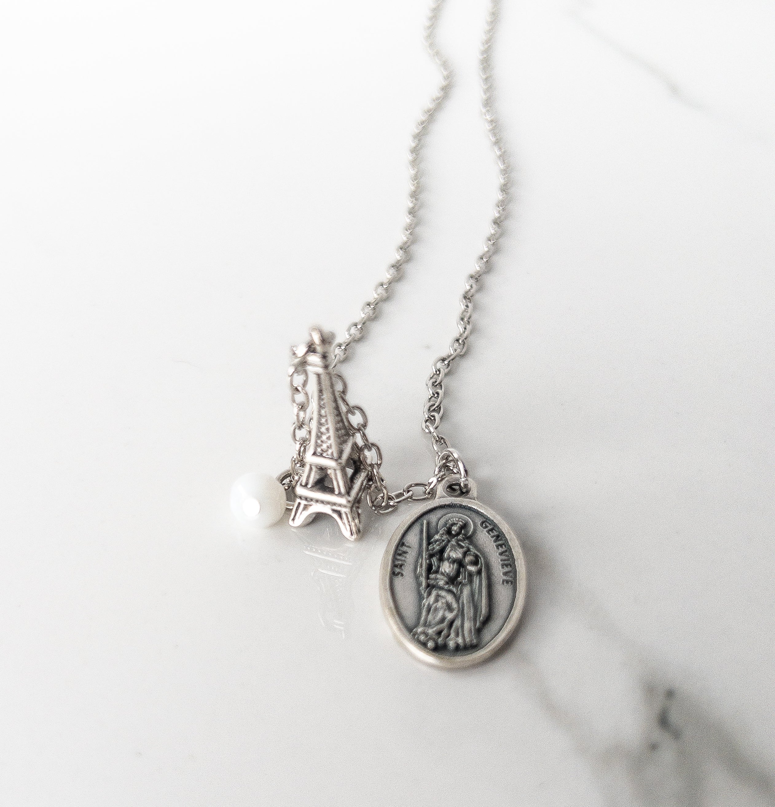 St Genevieve Eiffel Tower Necklace - Image 3