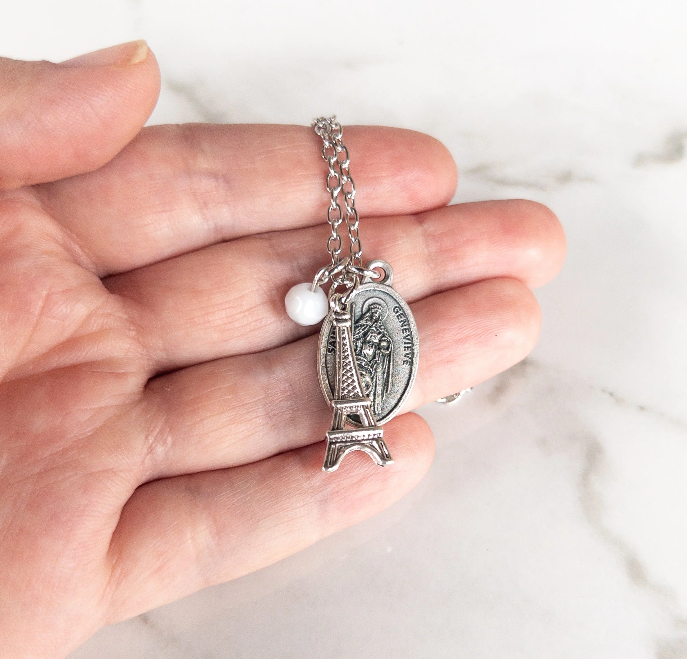 St Genevieve Eiffel Tower Necklace - Image 5