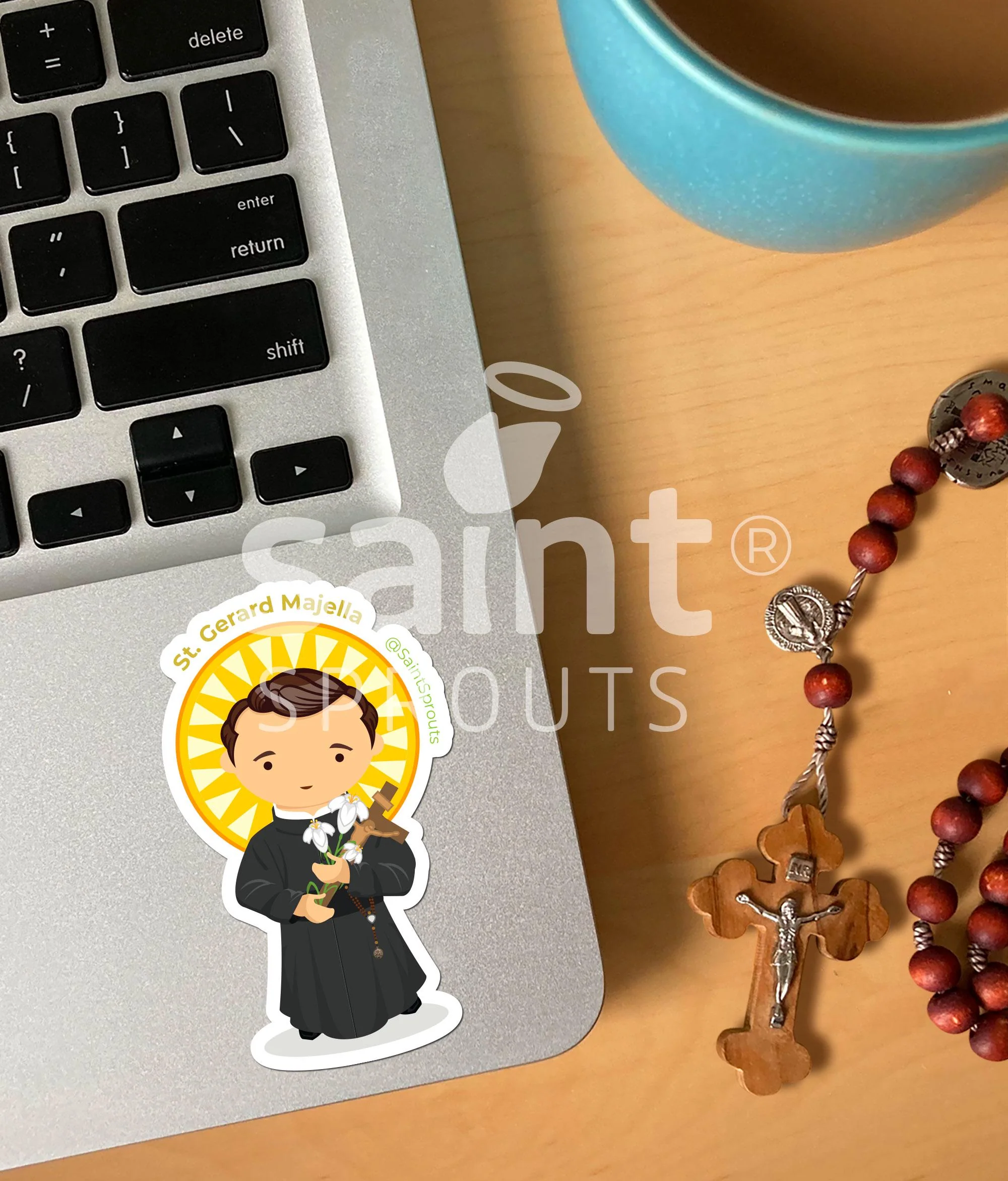 St. Gerard Majella Catholic Sticker – Patron Saint of Mothers - Image 2