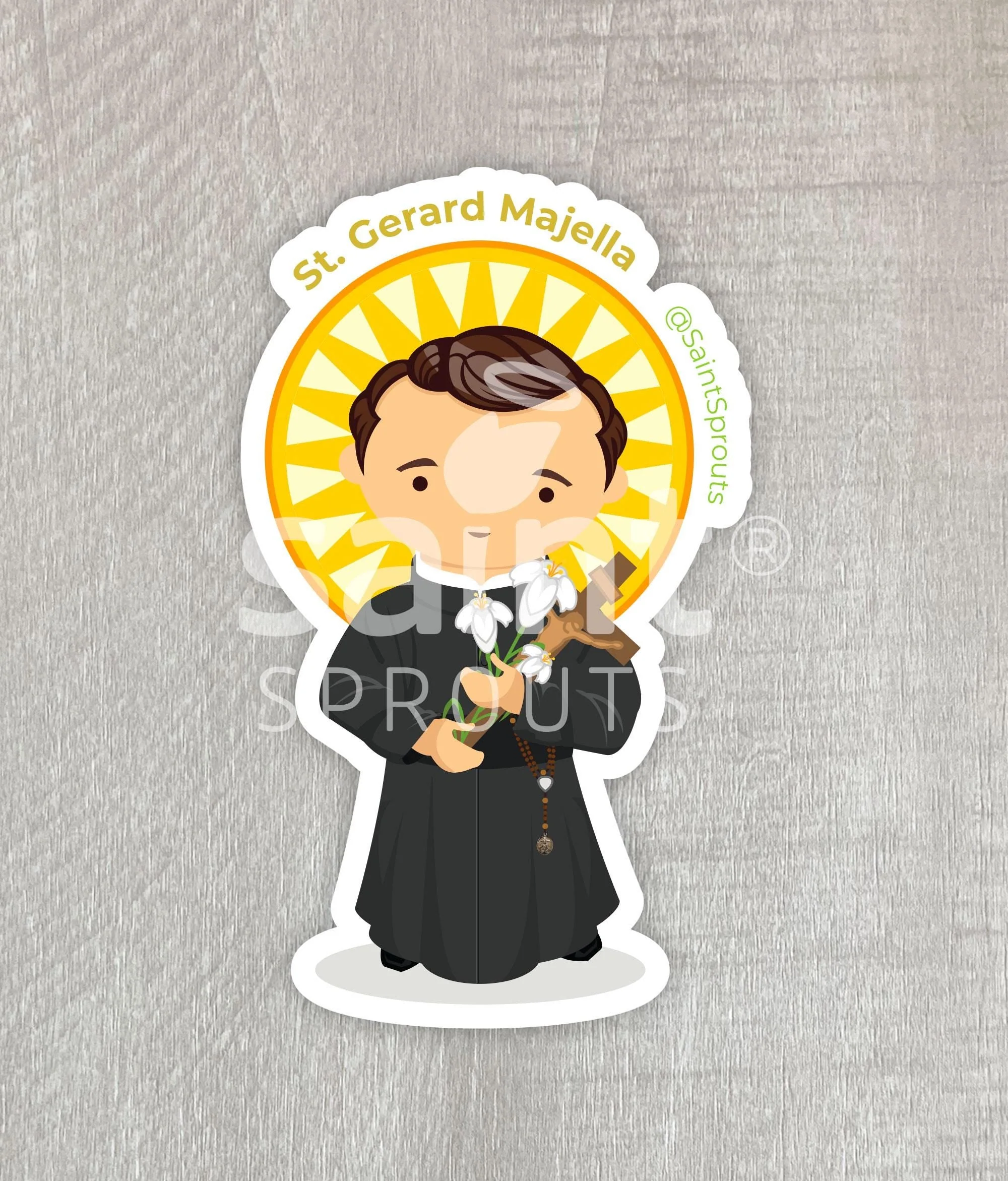 St. Gerard Majella Catholic Sticker – Patron Saint of Mothers - Image 4