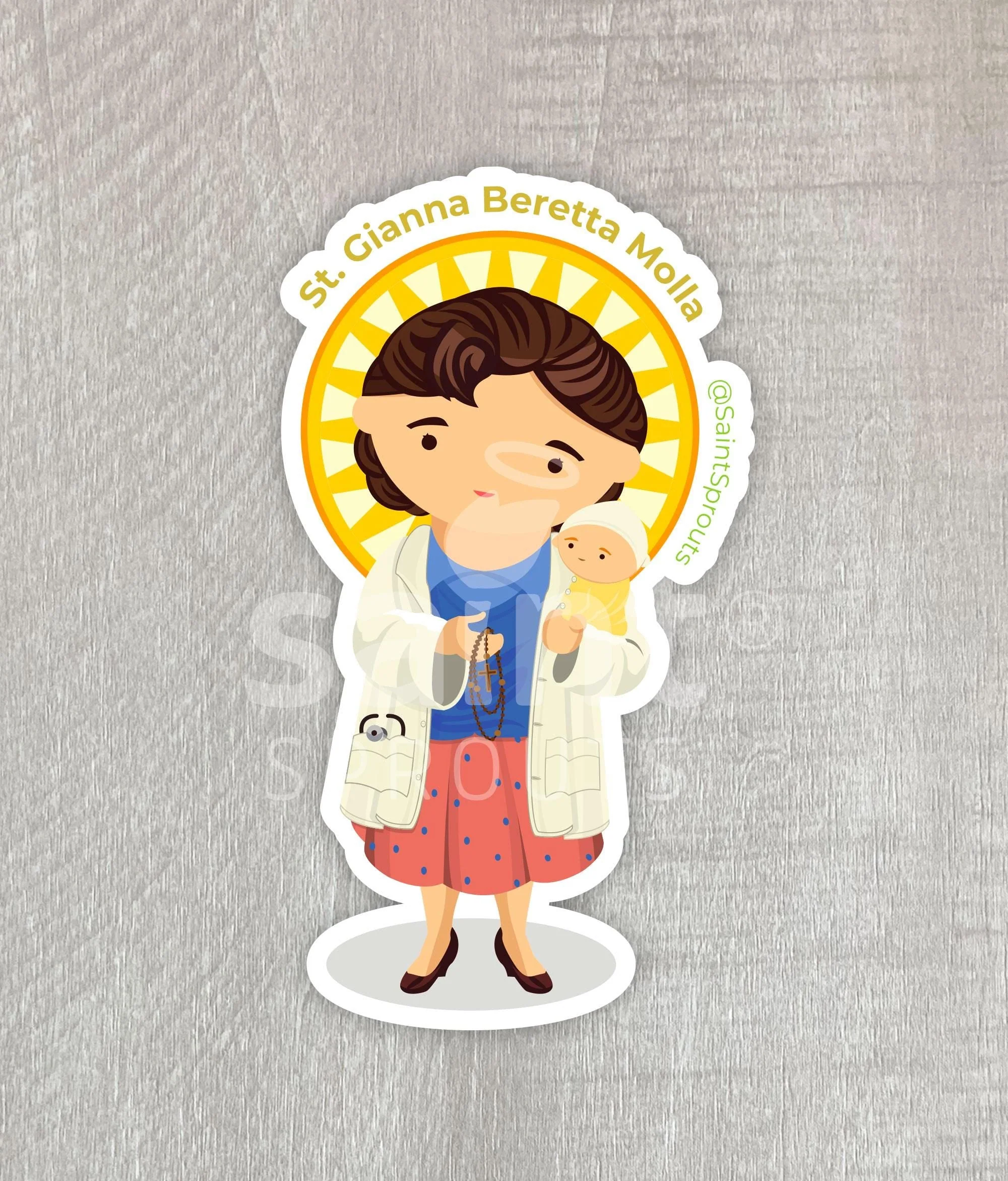 St. Gianna Molla Magnet - Image 3