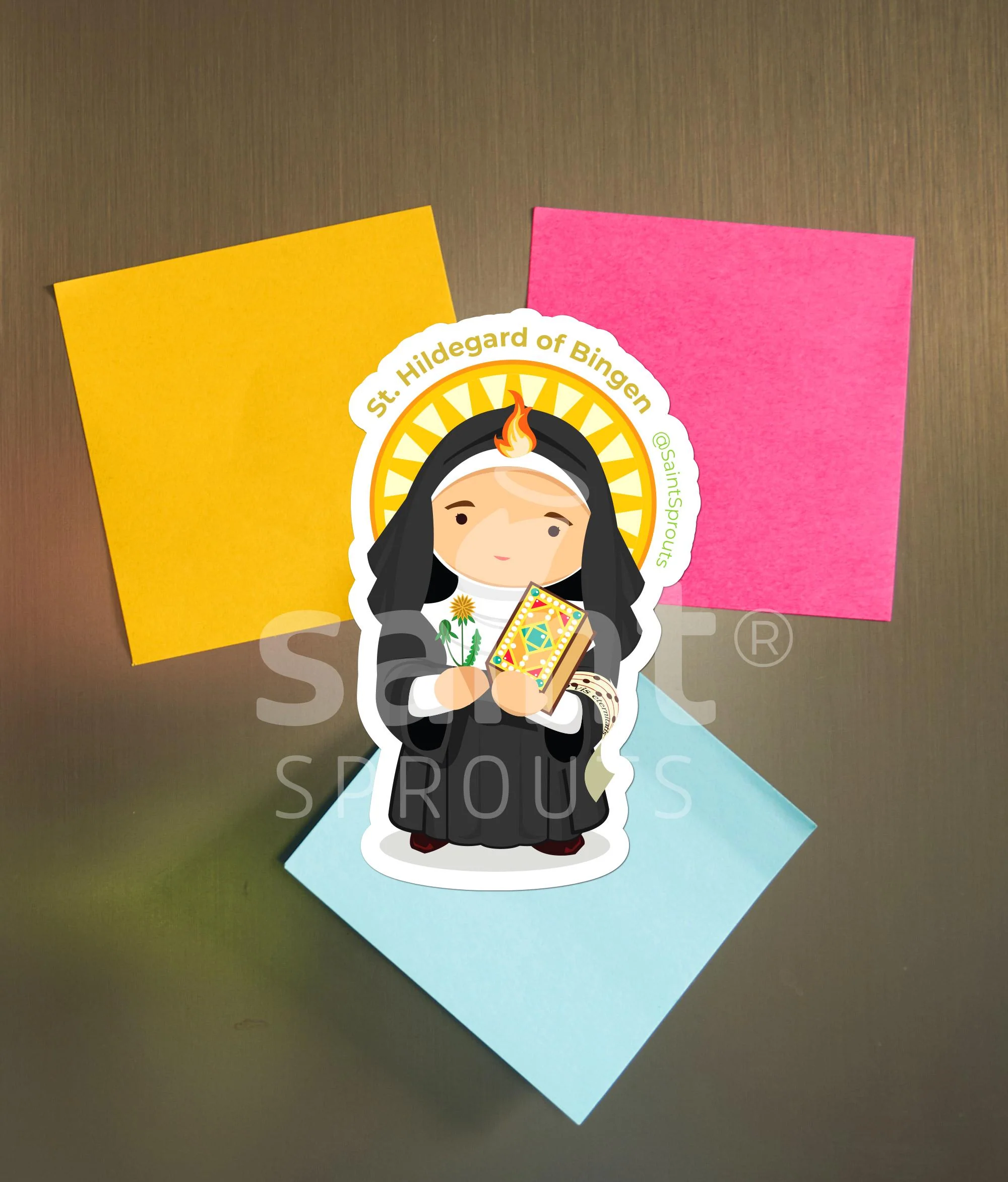 St. Hildegard of Bingen Catholic Magnet - Doctor of the Church - Image 2