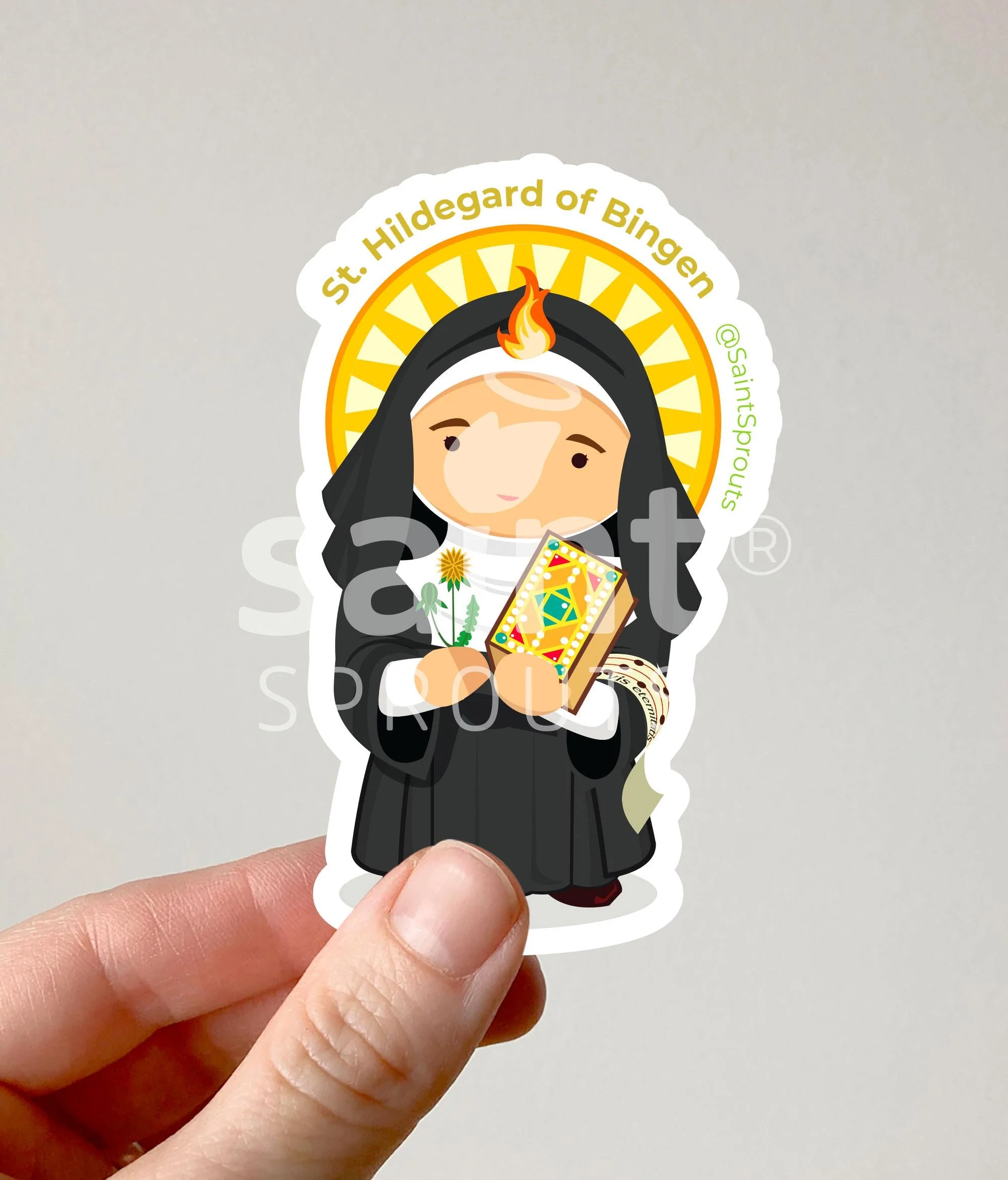 St. Hildegard of Bingen Catholic Magnet - Doctor of the Church - Image 3