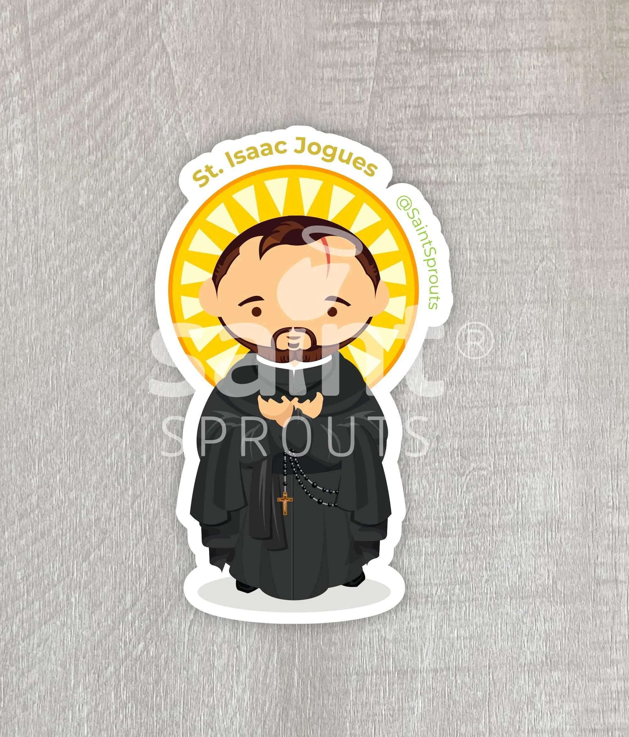 St. Isaac Jogues Catholic Magnet - North American Martyr - Patron of Missionaries - Image 3