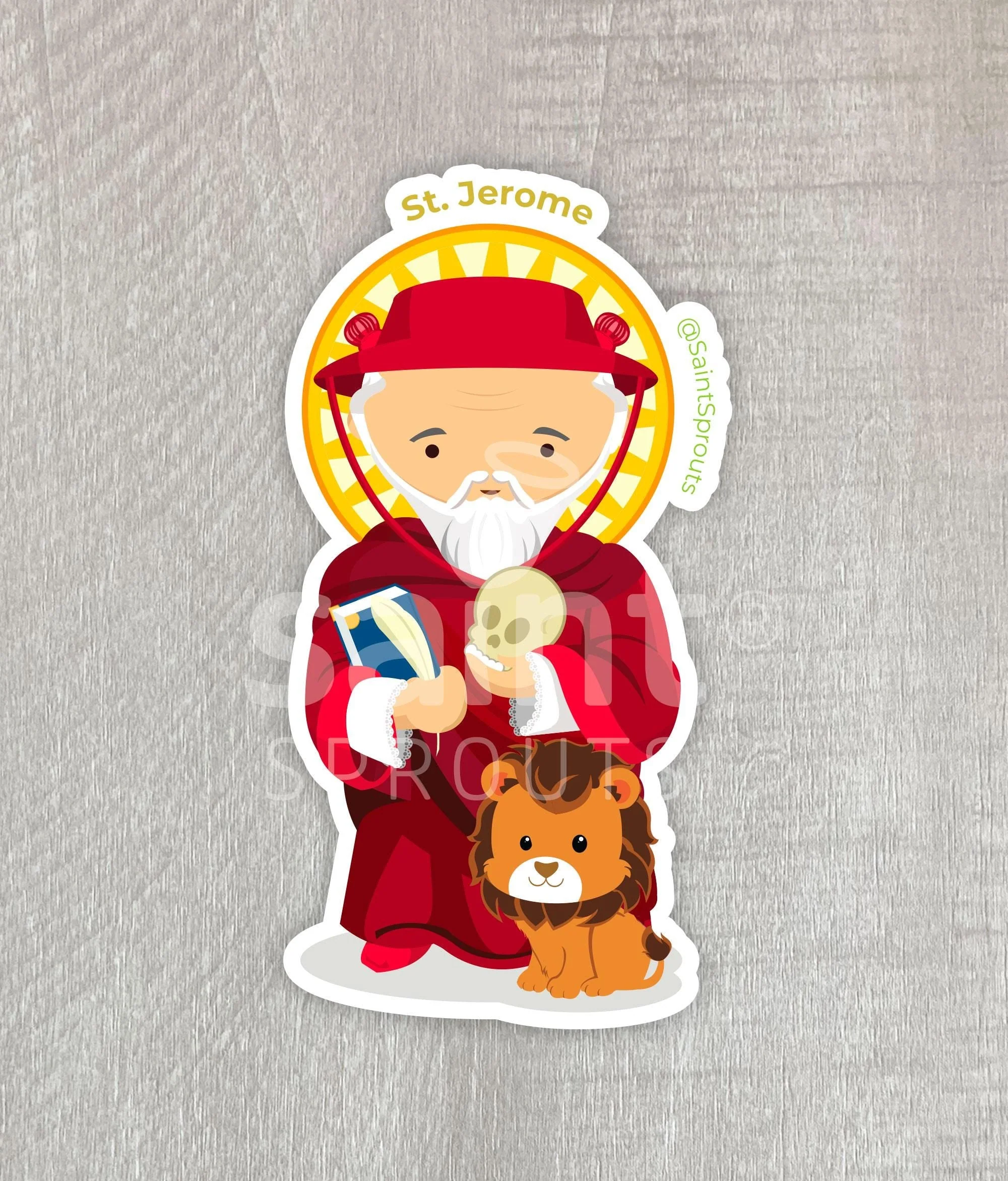 St. Jerome Sticker - Image 4