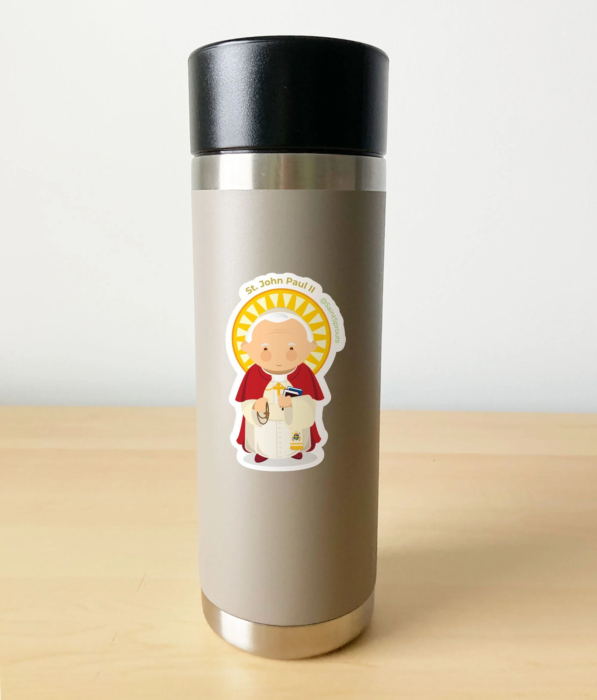 St. John Paul II Sticker - Image 3