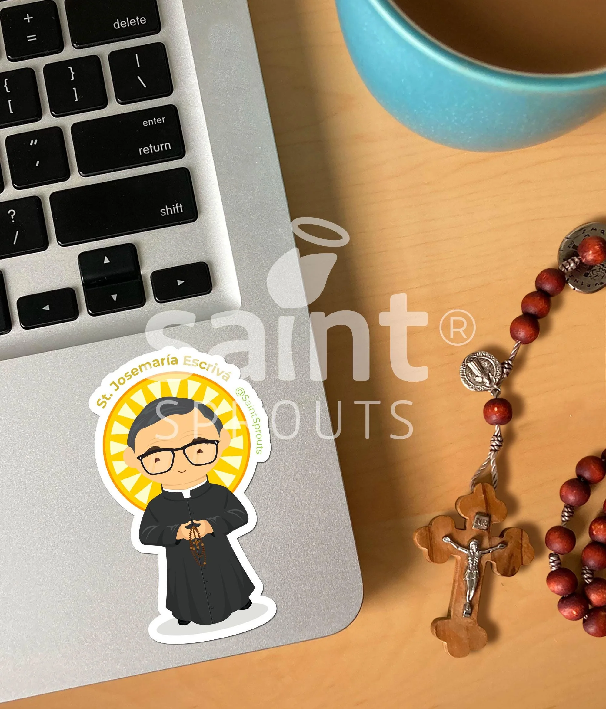 St. Josemaría Escrivá Catholic Sticker –  Opus Dei Sticker - Image 2