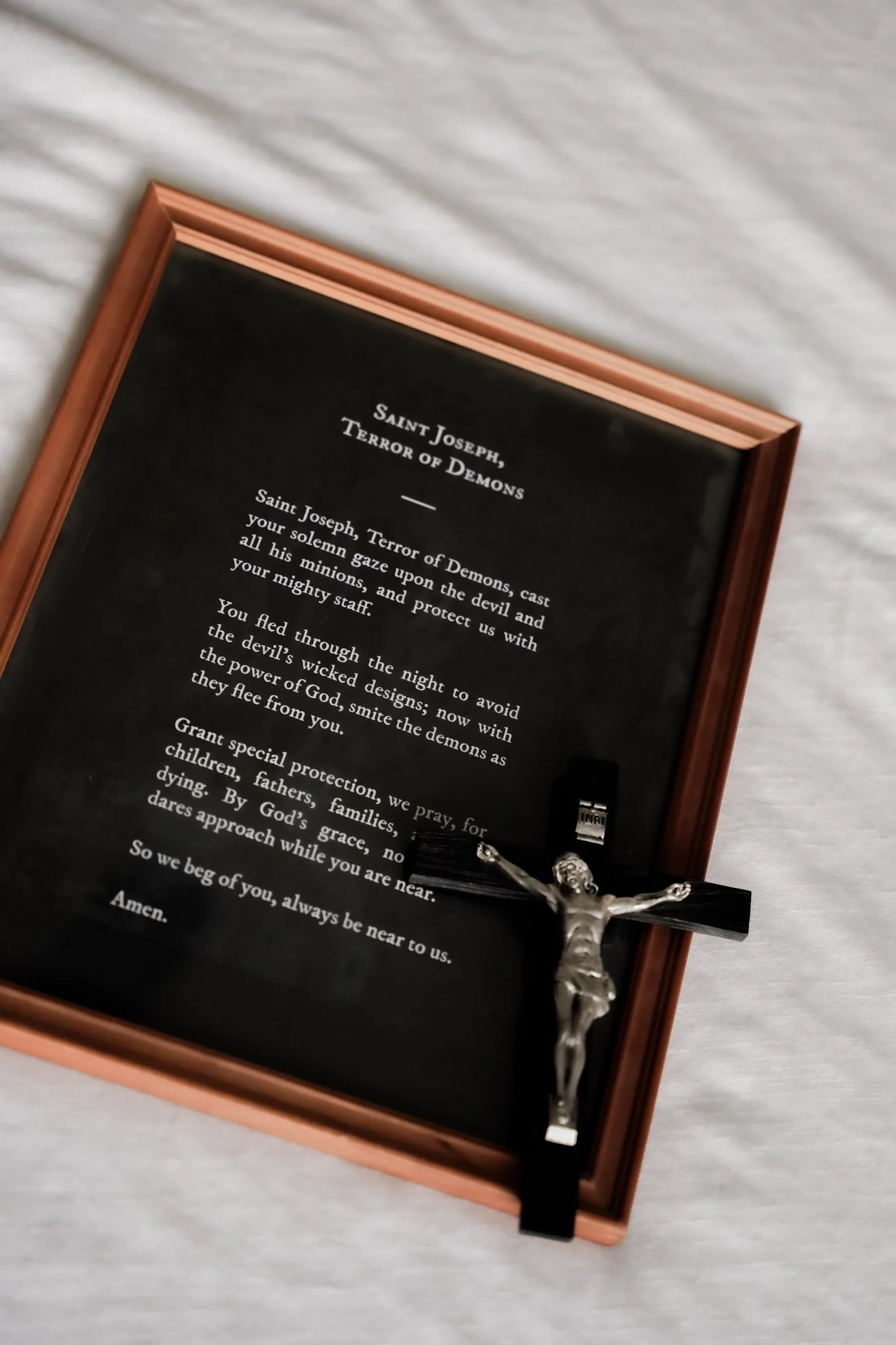 St. Joseph Terror of Demons Prayer Poster (2 Sizes) - Image 2