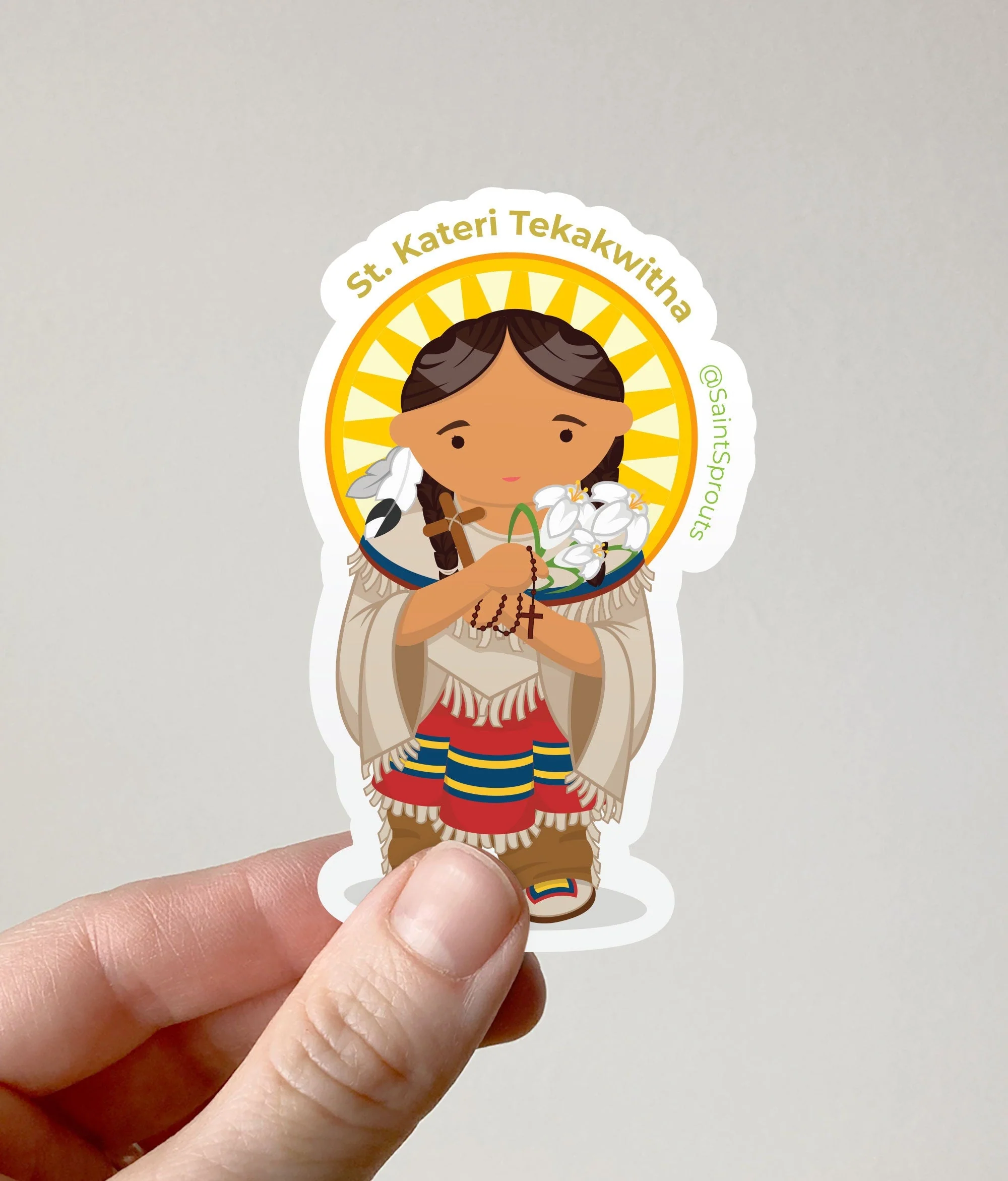 St. Kateri Tekakwitha Sticker