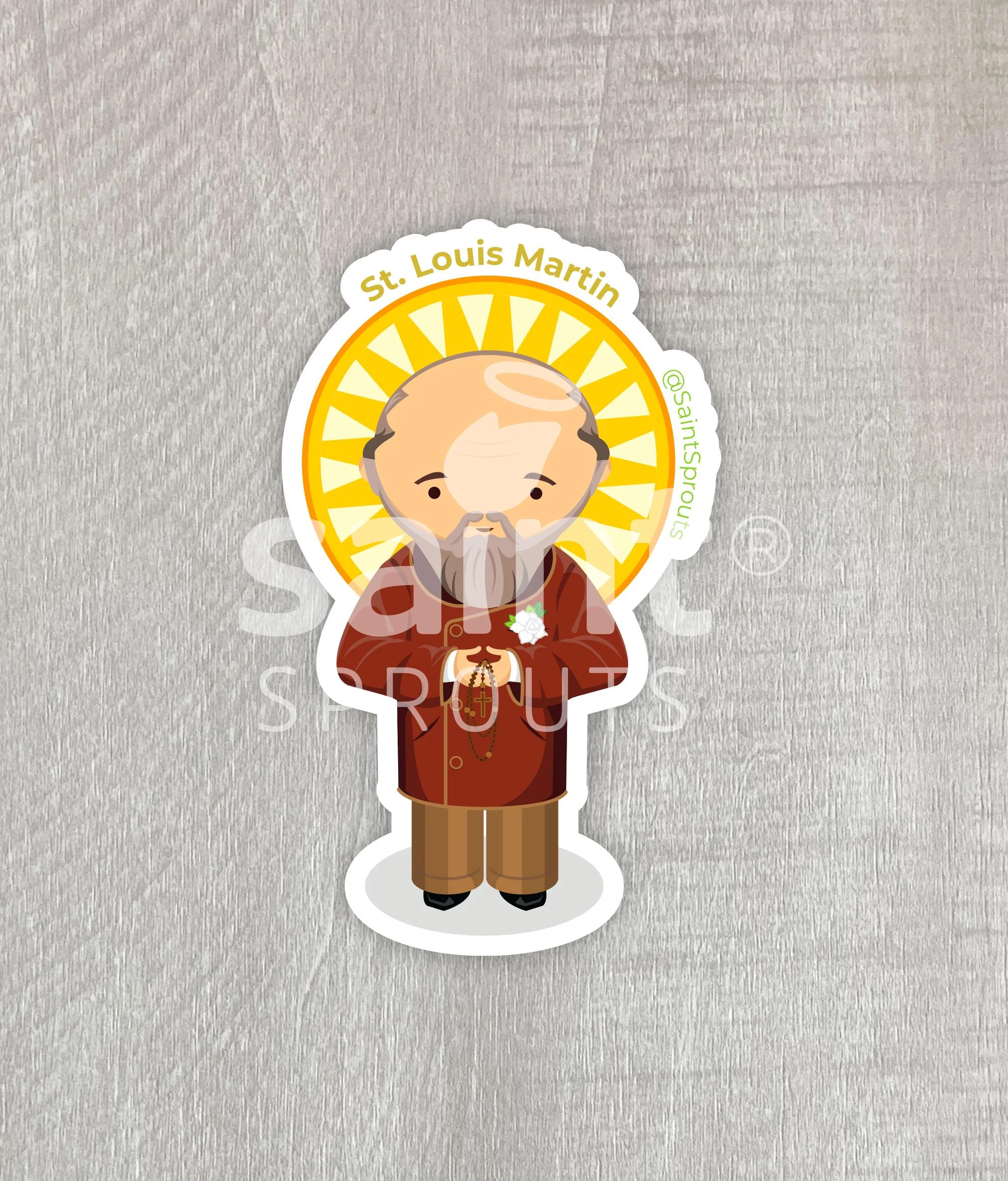 St. Louis Martin Catholic Magnet – Faithful Husband and Father of the Little Flower