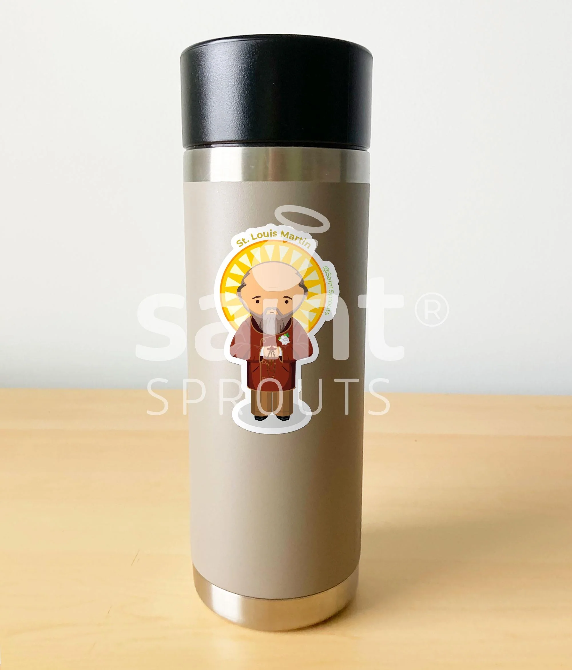 St. Louis Martin Catholic Sticker – Faithful Husband and Father of the Little Flower - Image 3