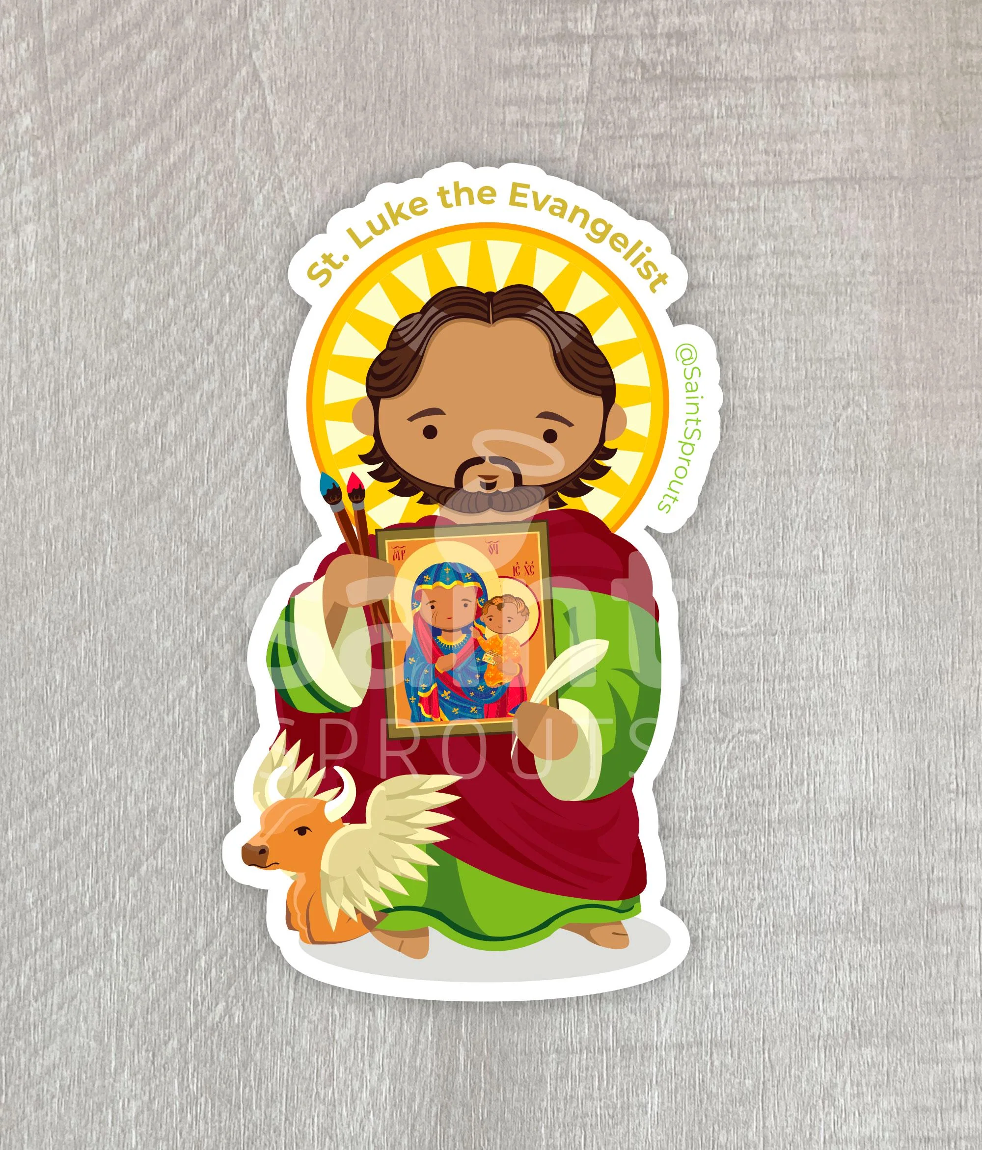St. Luke Sticker - Image 4
