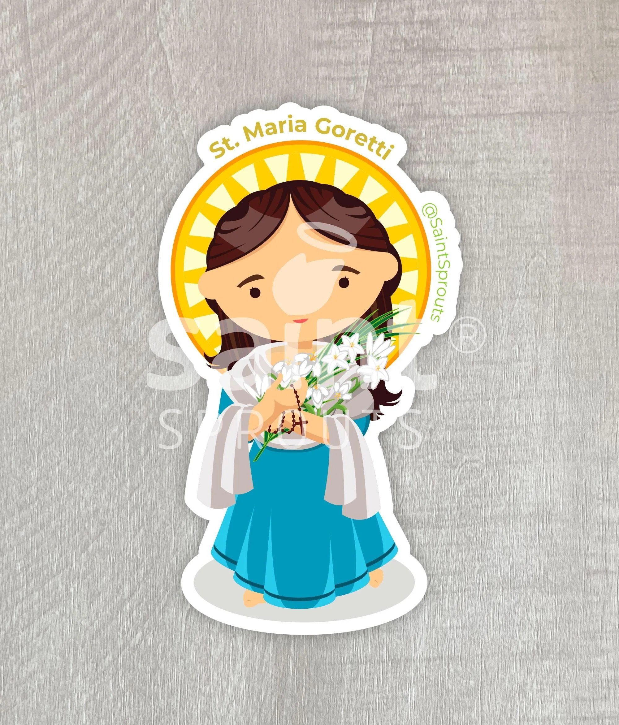 St. Maria Goretti Sticker - Image 4