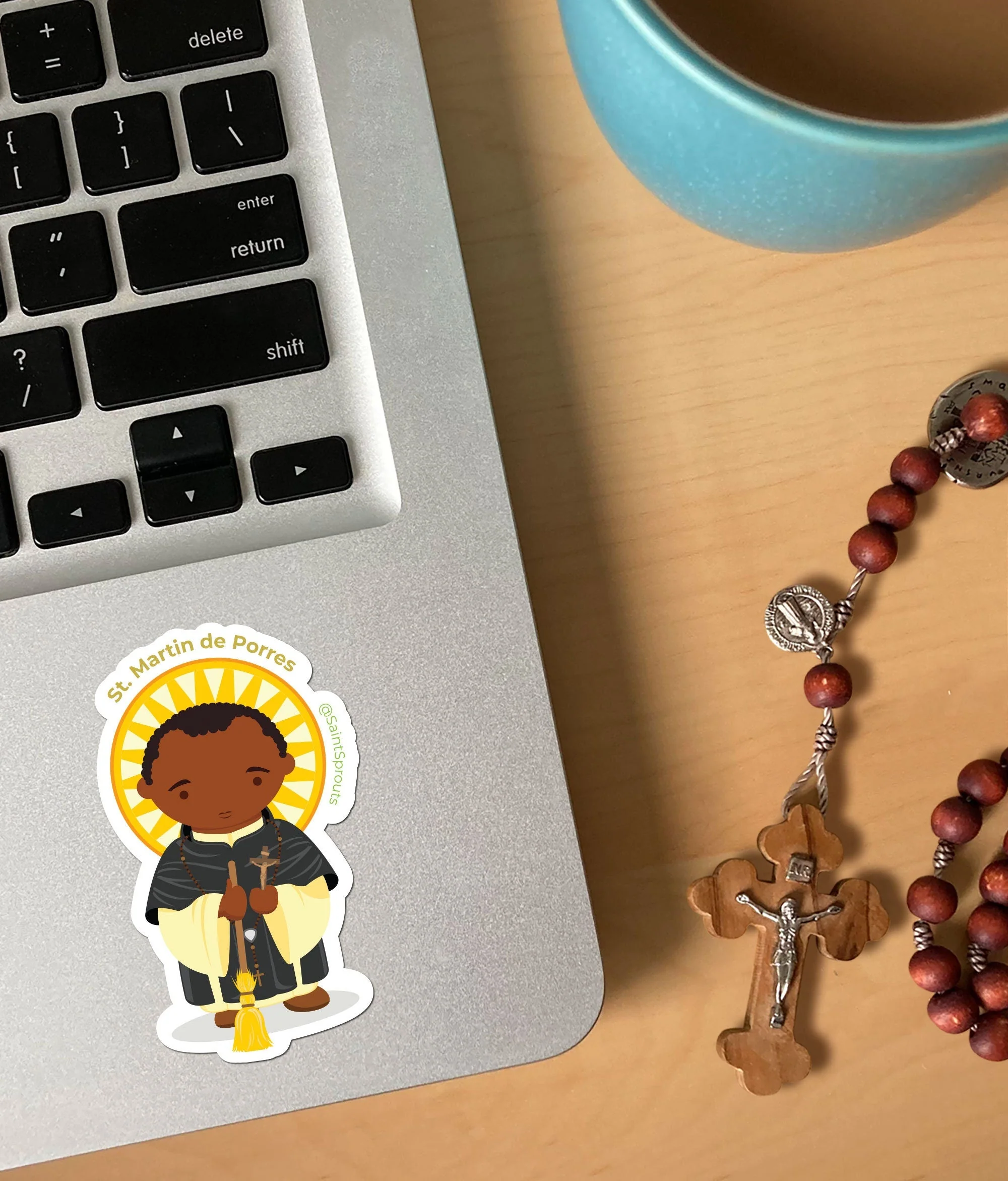 St. Martin de Porres Sticker - Image 2