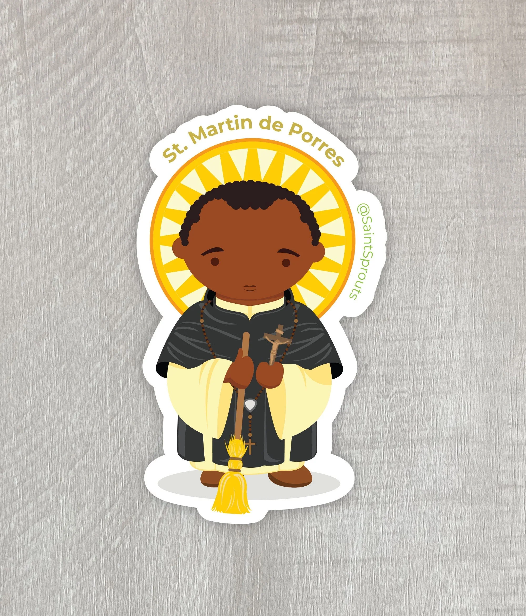 St. Martin de Porres Sticker - Image 4