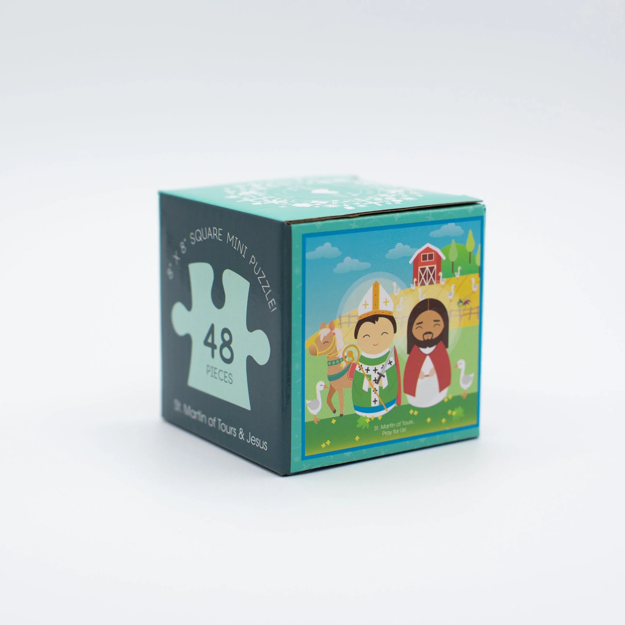St. Martin of Tours and Jesus Mini Puzzle - Image 2
