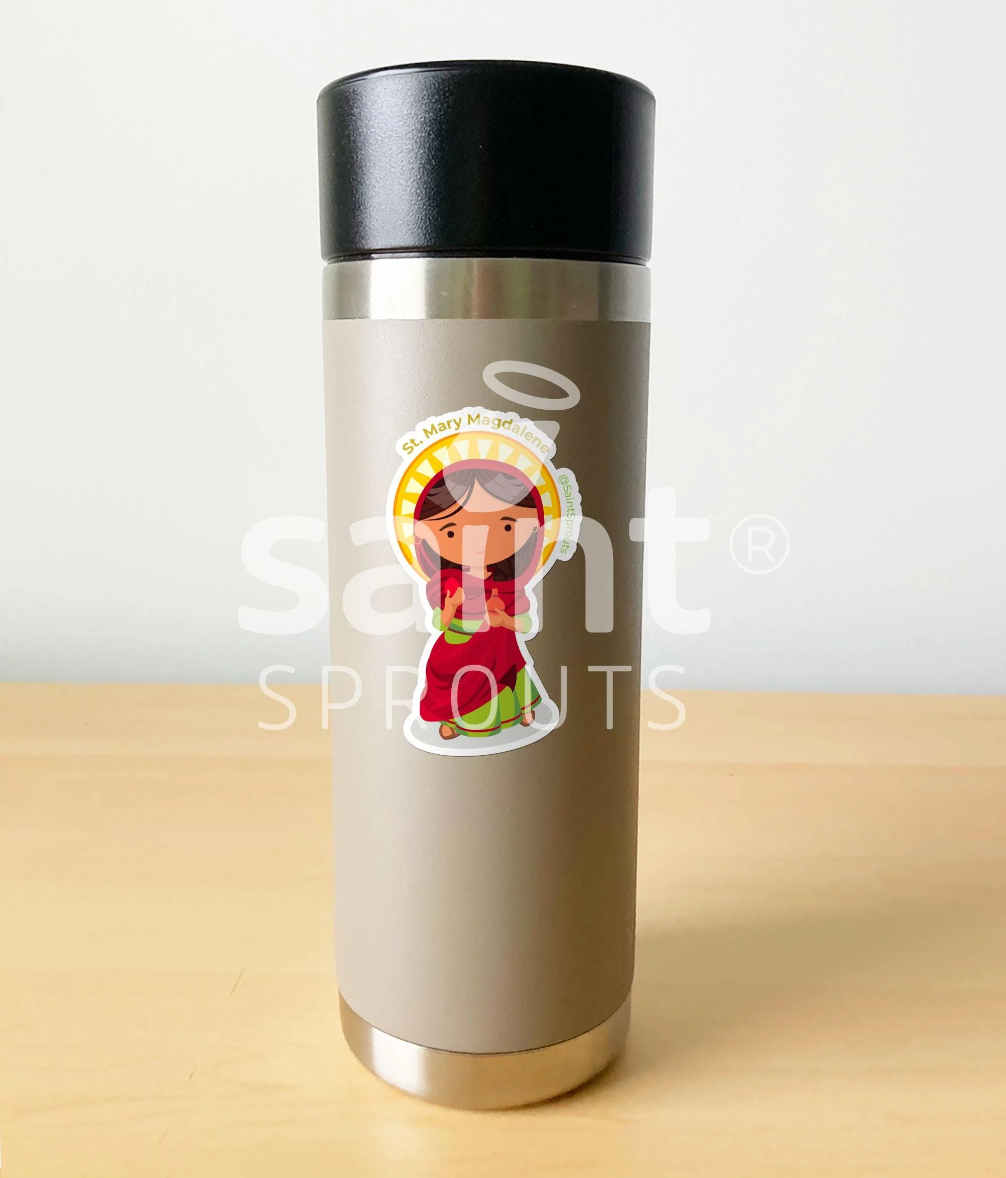 St. Mary Magdalene Catholic Sticker – Patron of Converts & Repentant Sinners - Image 3