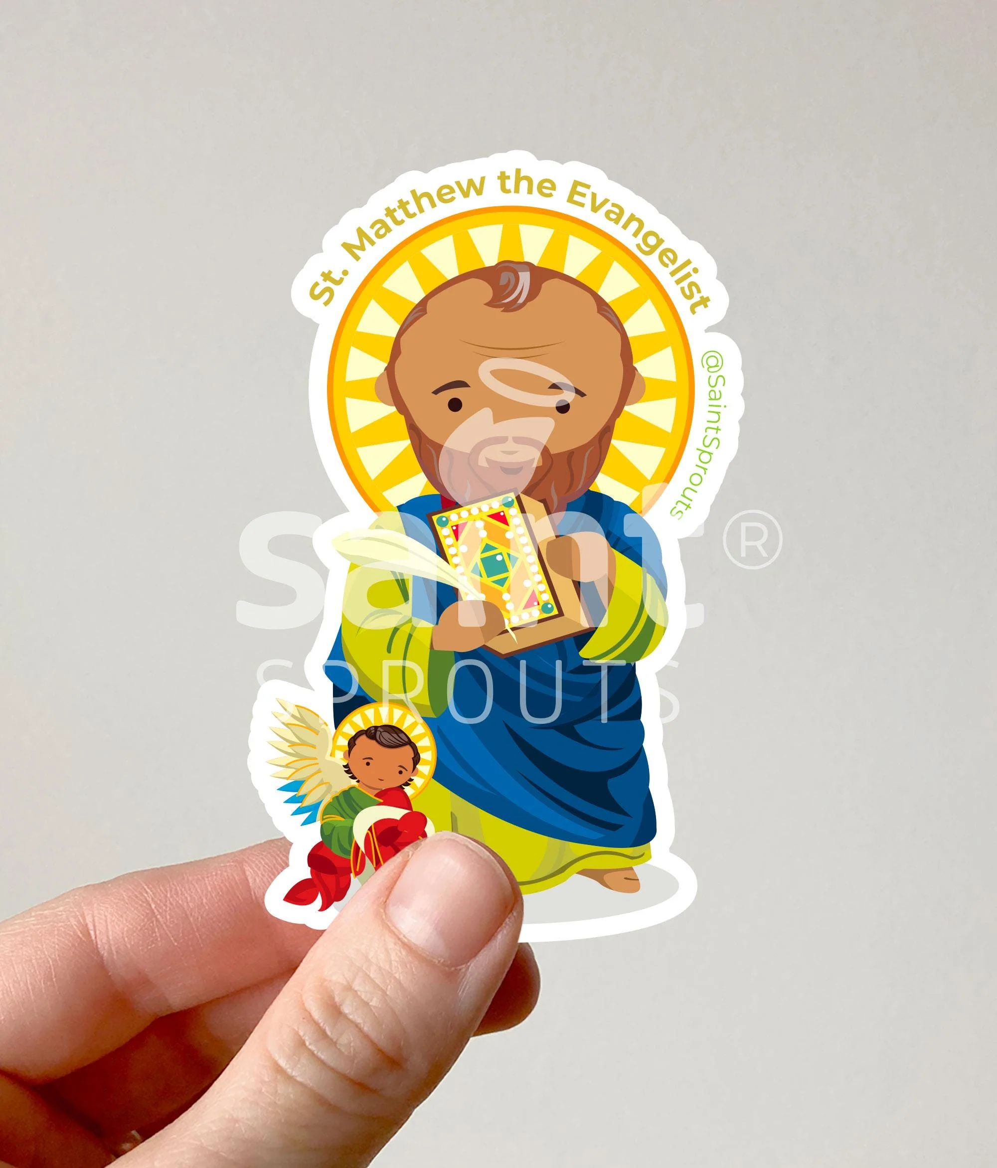 St. Matthew the Evangelist Magnet – Patron Saint of Writers - Image 3