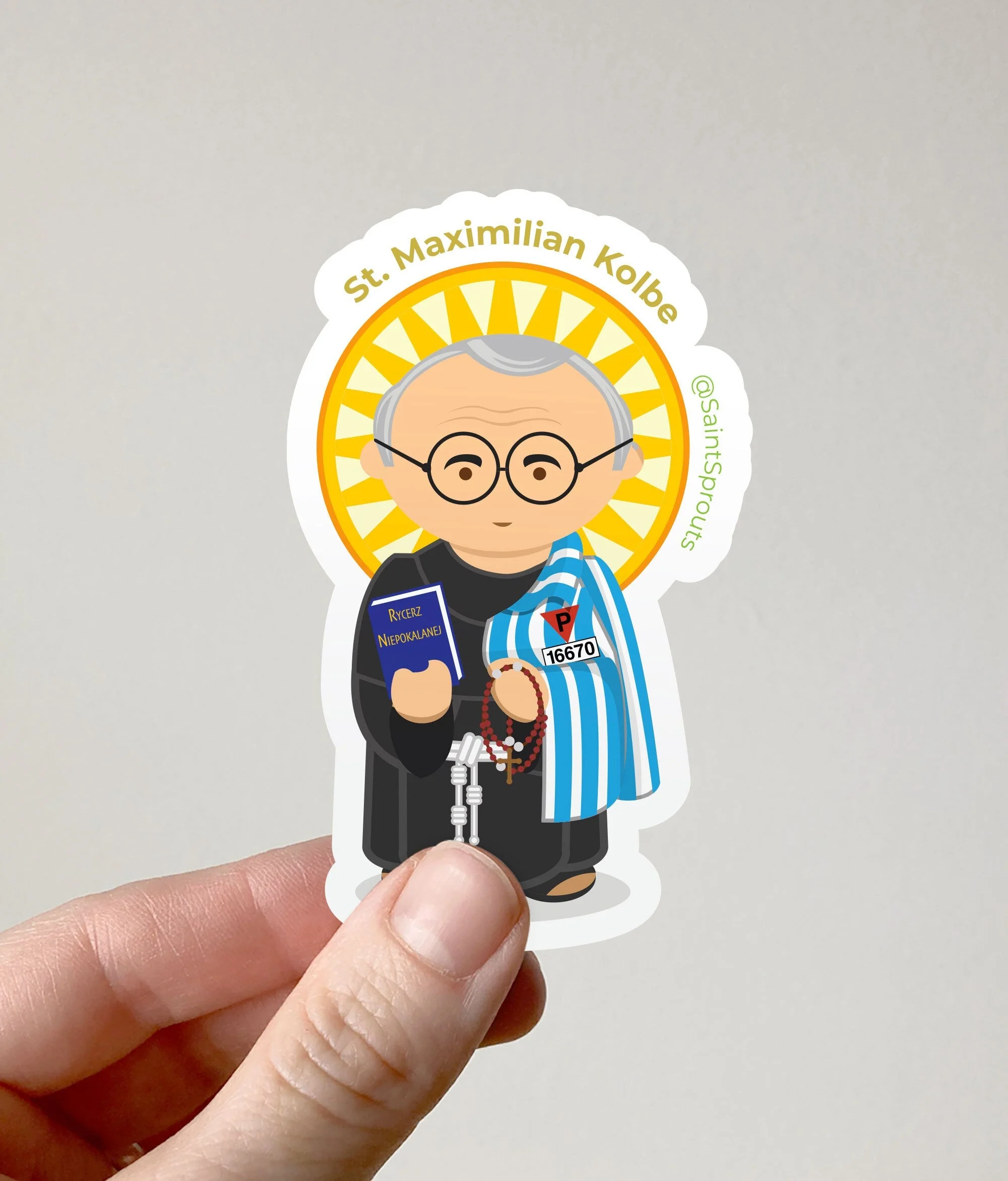 St. Maximilian Kolbe Sticker