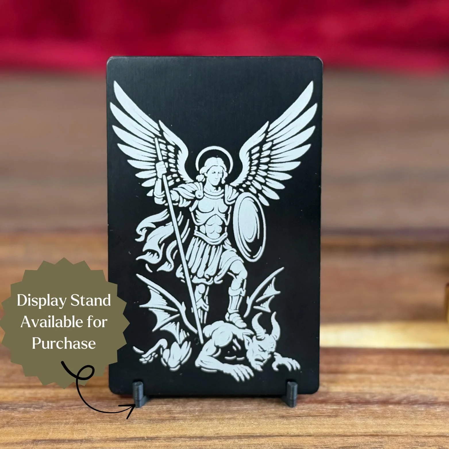St. Michael Premium Metal Prayer Card - Image 3