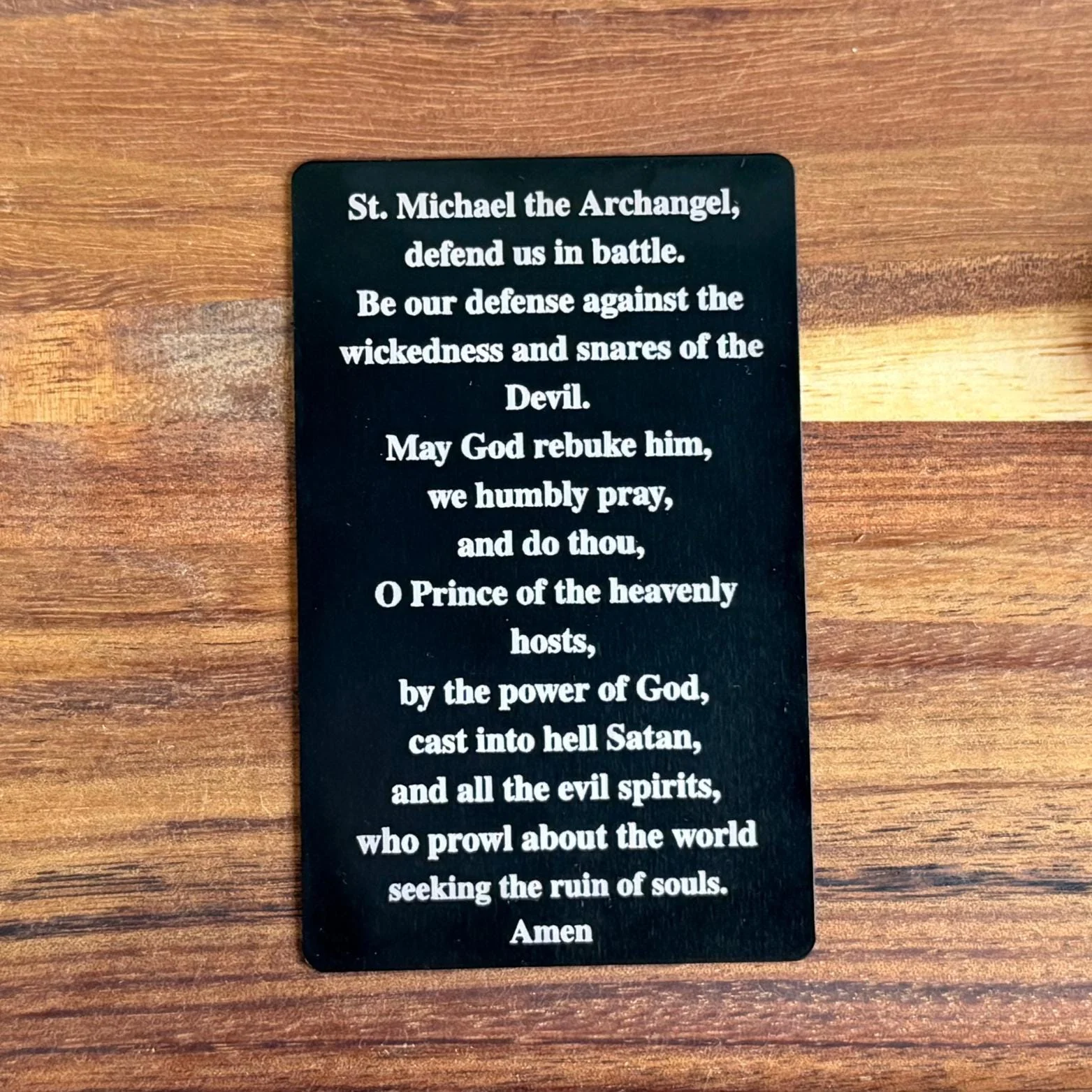 St. Michael Premium Metal Prayer Card - Image 9