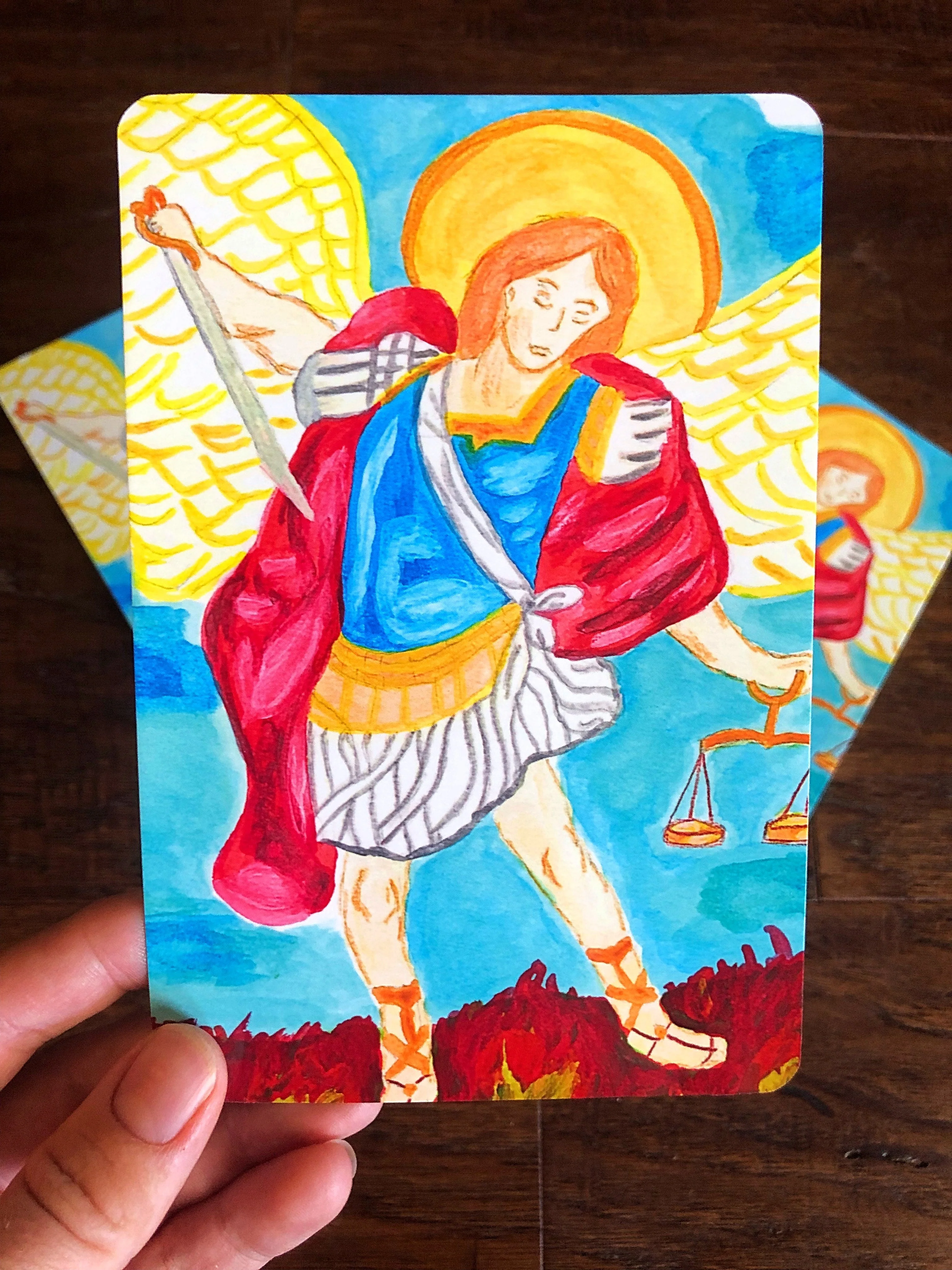 St. Michael the Archangel Prayer cards - Catholic Holy Cards - Image 3