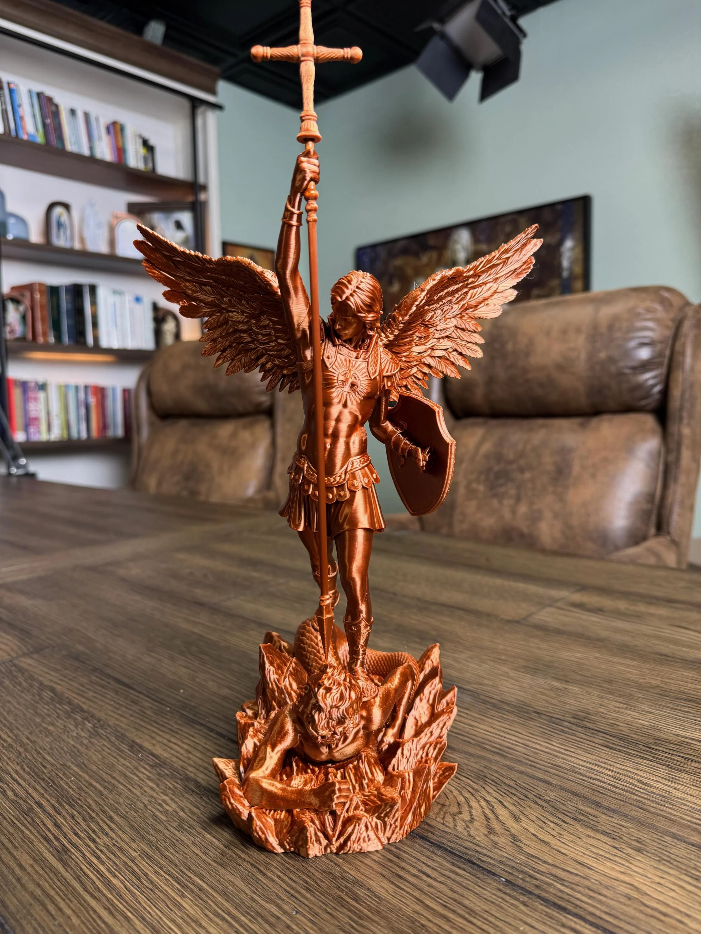 St. Michael the Archangel Statue 3D Printed - Image 10