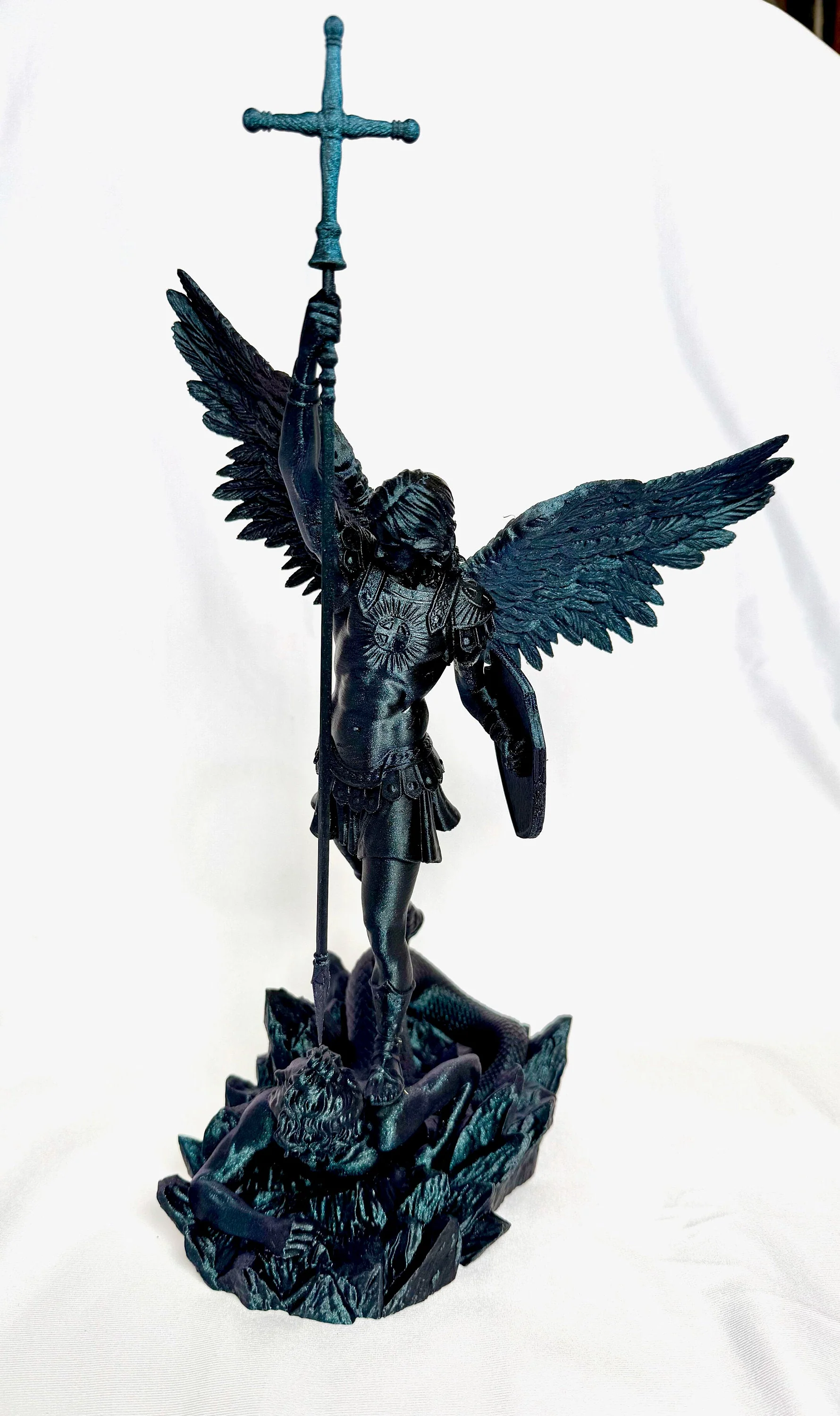St. Michael the Archangel Statue 3D Printed - Image 3