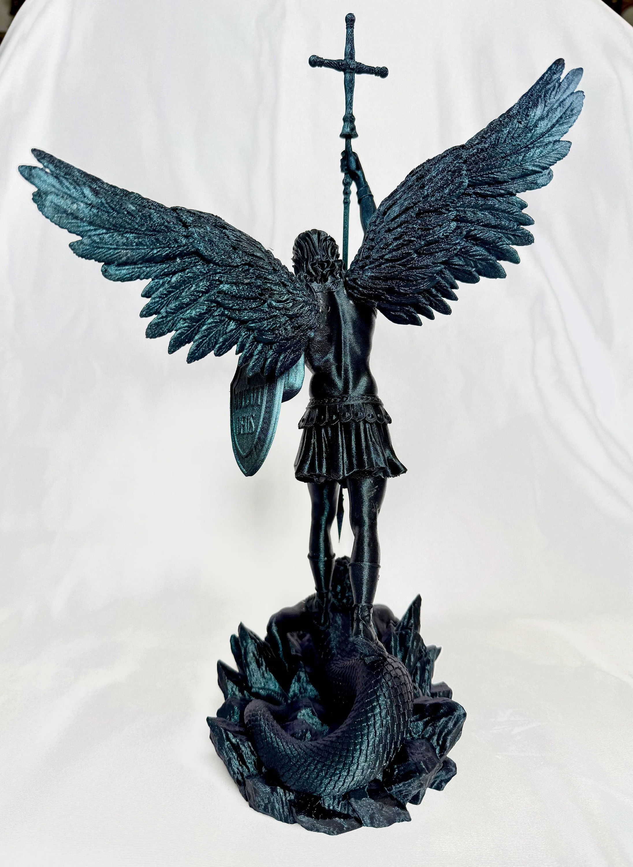 St. Michael the Archangel Statue 3D Printed - Image 6