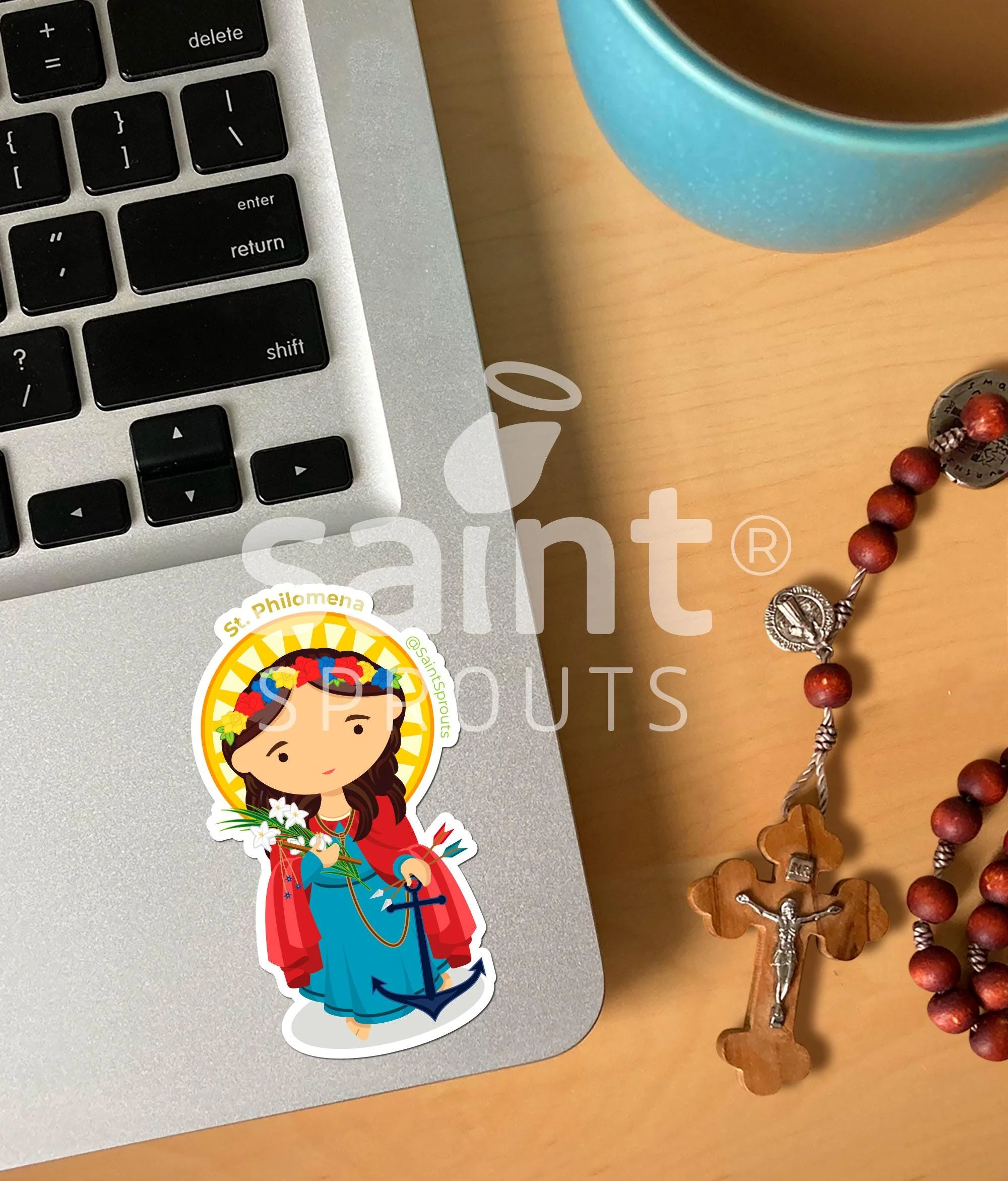 St. Philomena Sticker - Image 2