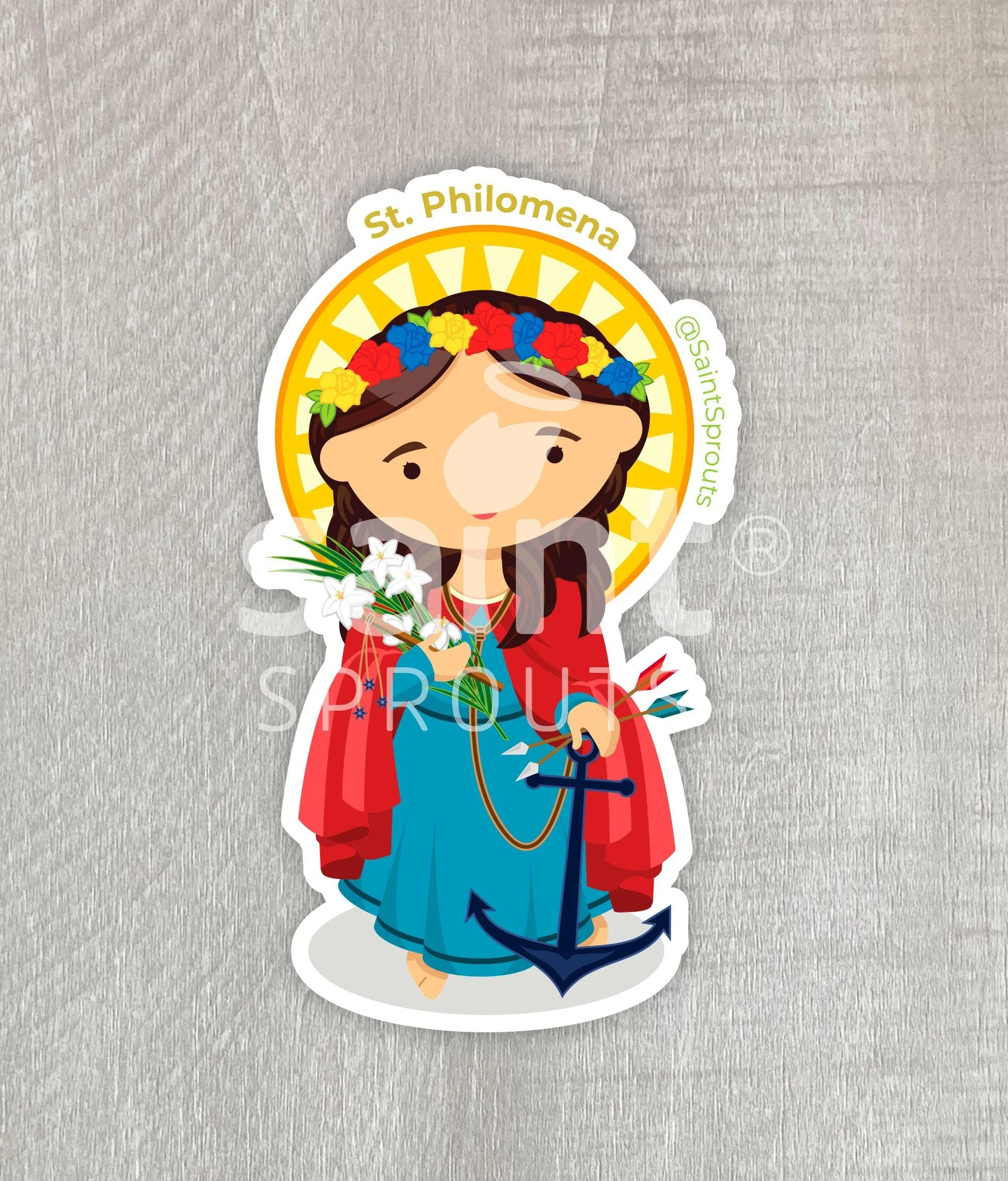St. Philomena Sticker - Image 4