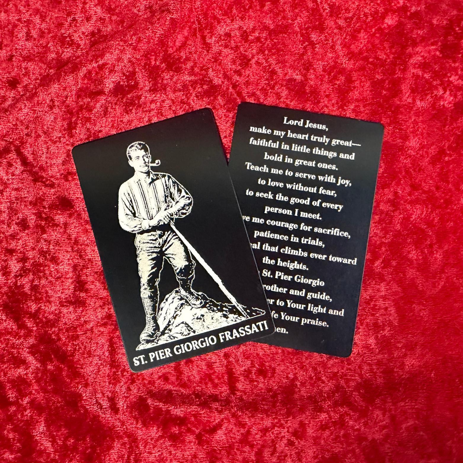 St. Pier Giorgio Frassati Premium Metal Prayer Card - Image 12