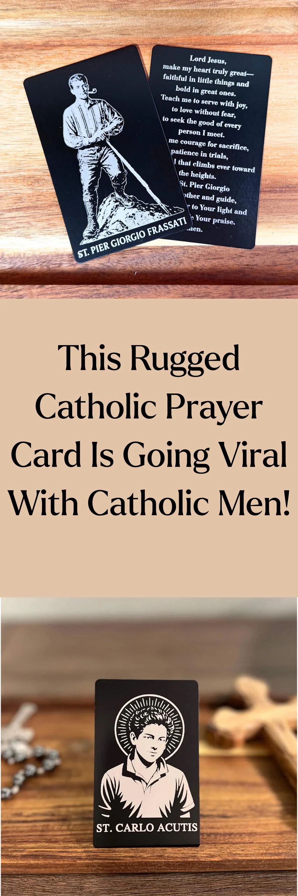 St. Pier Giorgio Frassati Premium Metal Prayer Card - Image 14