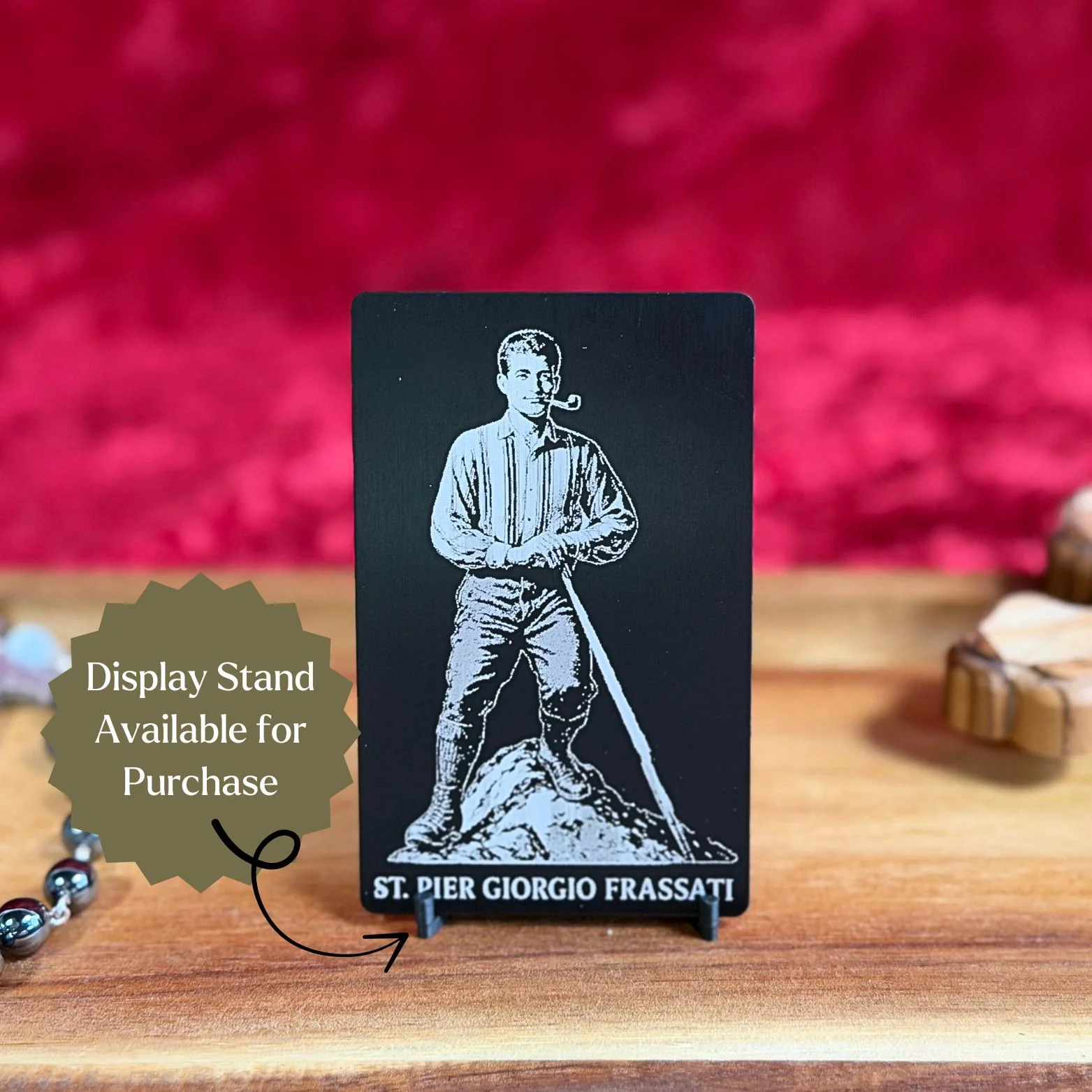 St. Pier Giorgio Frassati Premium Metal Prayer Card - Image 2
