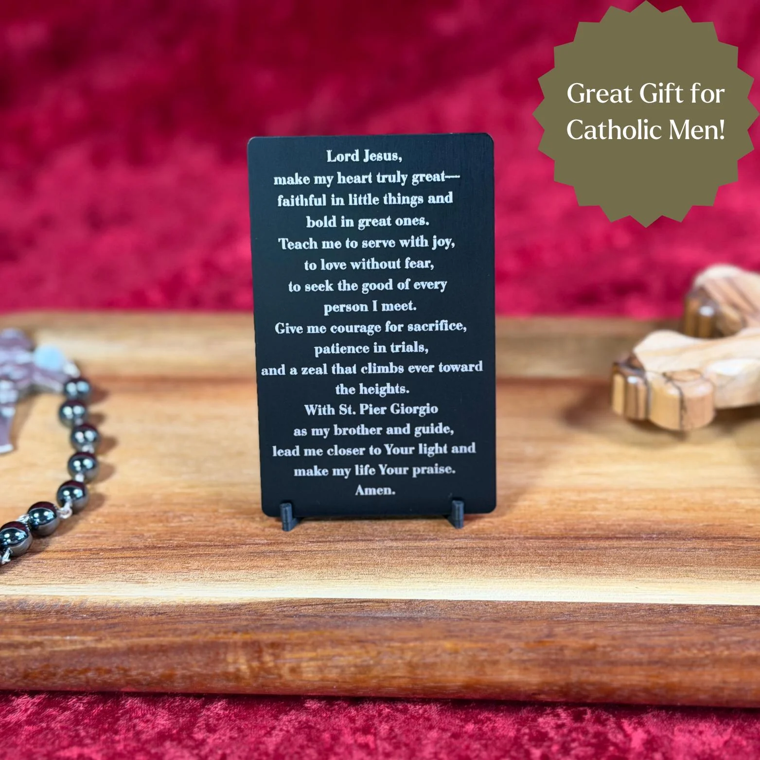 St. Pier Giorgio Frassati Premium Metal Prayer Card - Image 3