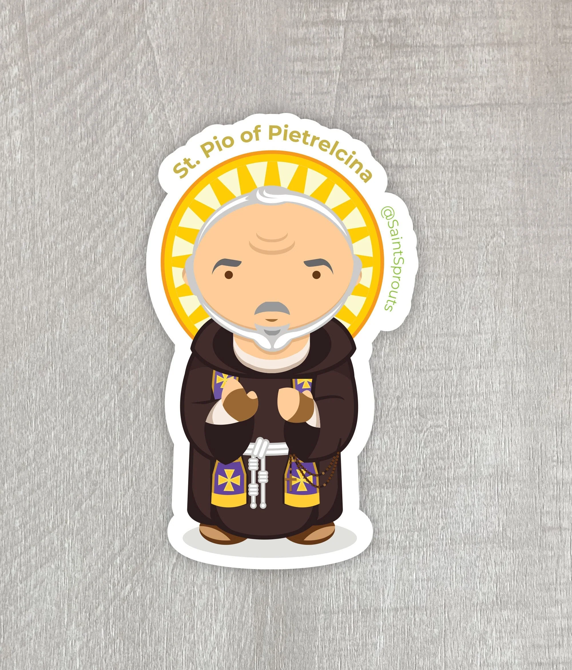 St. Pio of Pietrelcina Magnet / Padre Pio Magnet - Image 3
