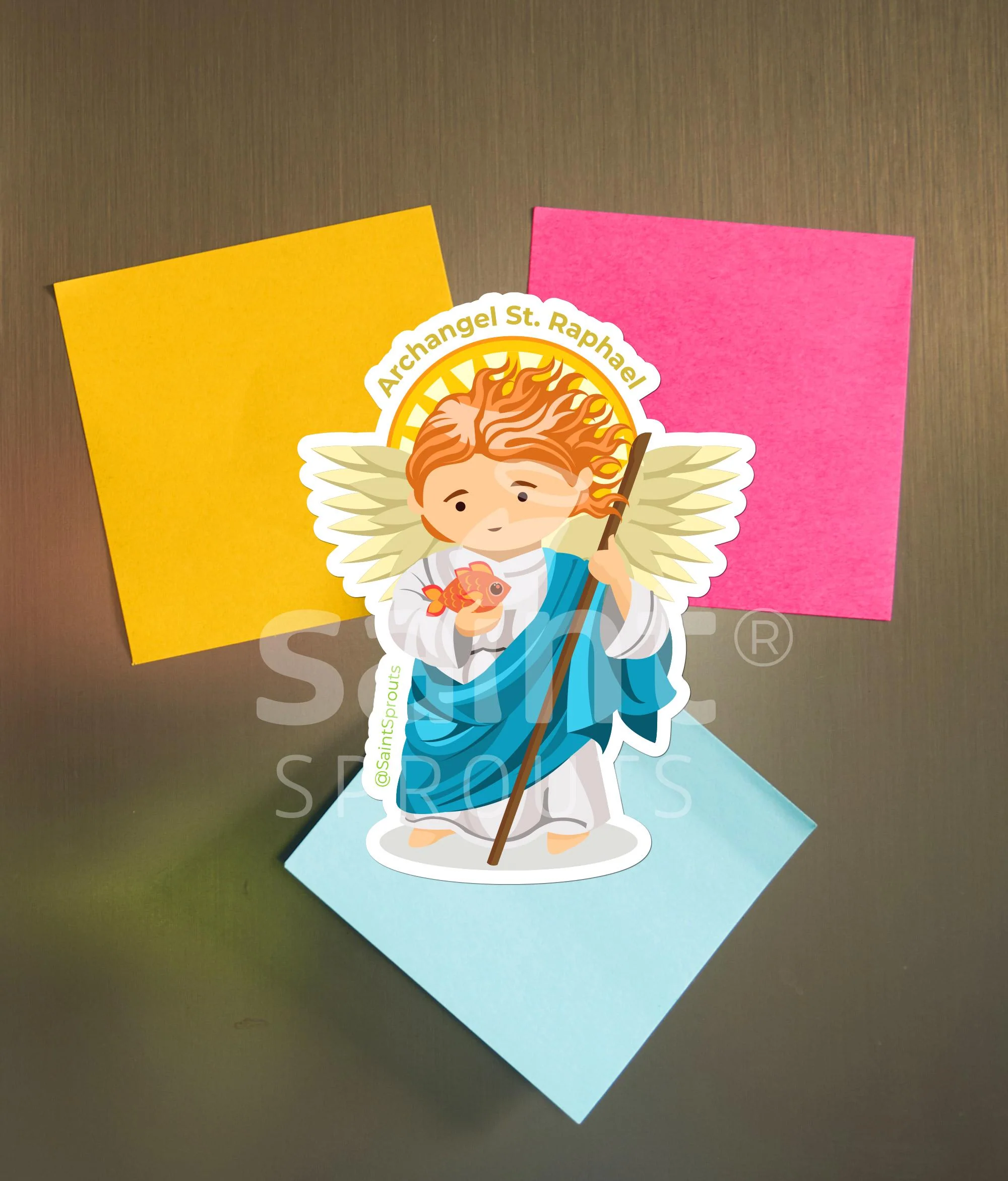 St. Raphael the Archangel Catholic Magnet – Divine Healer and Guide - Image 2