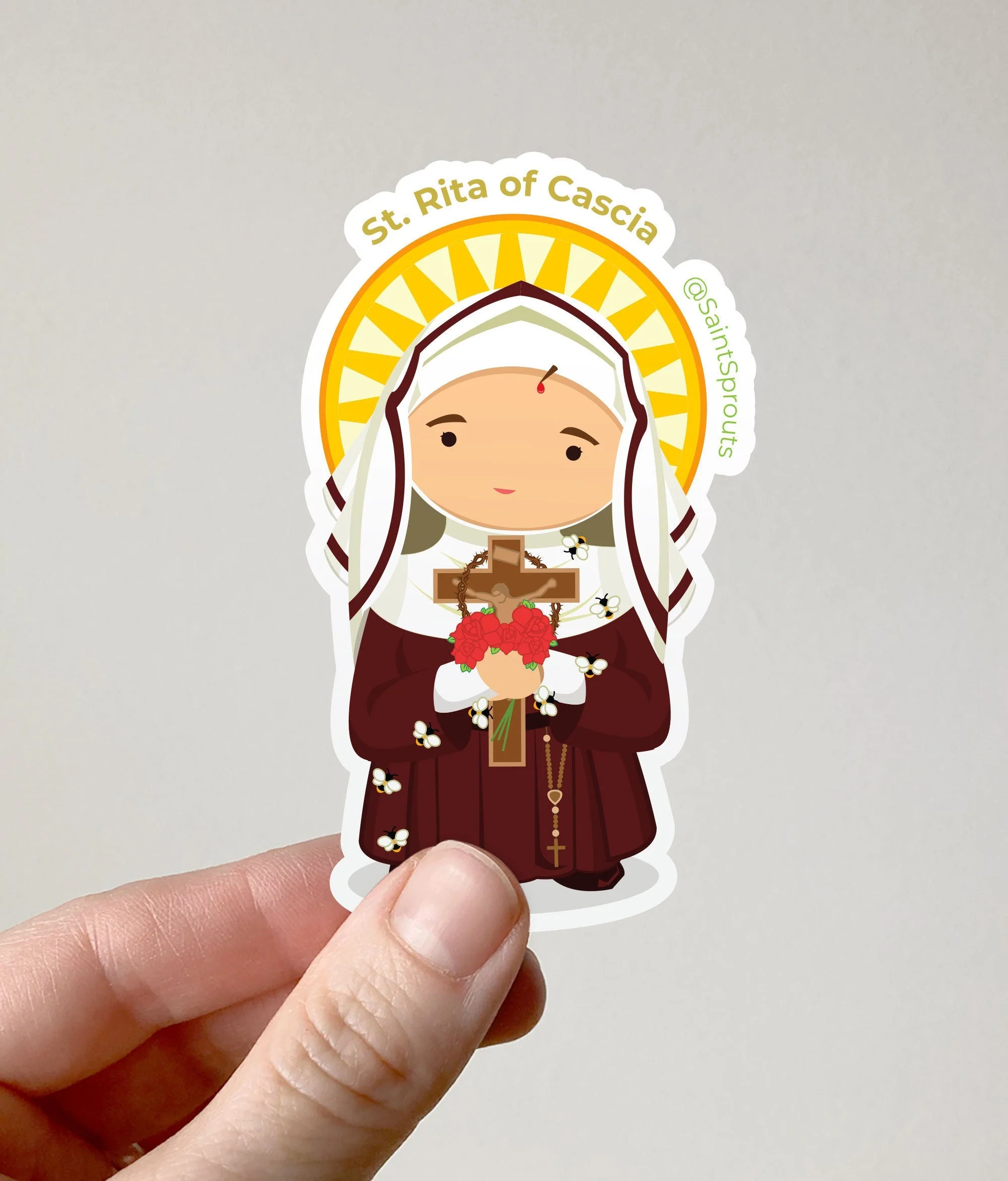 St. Rita of Cascia Magnet - Image 2