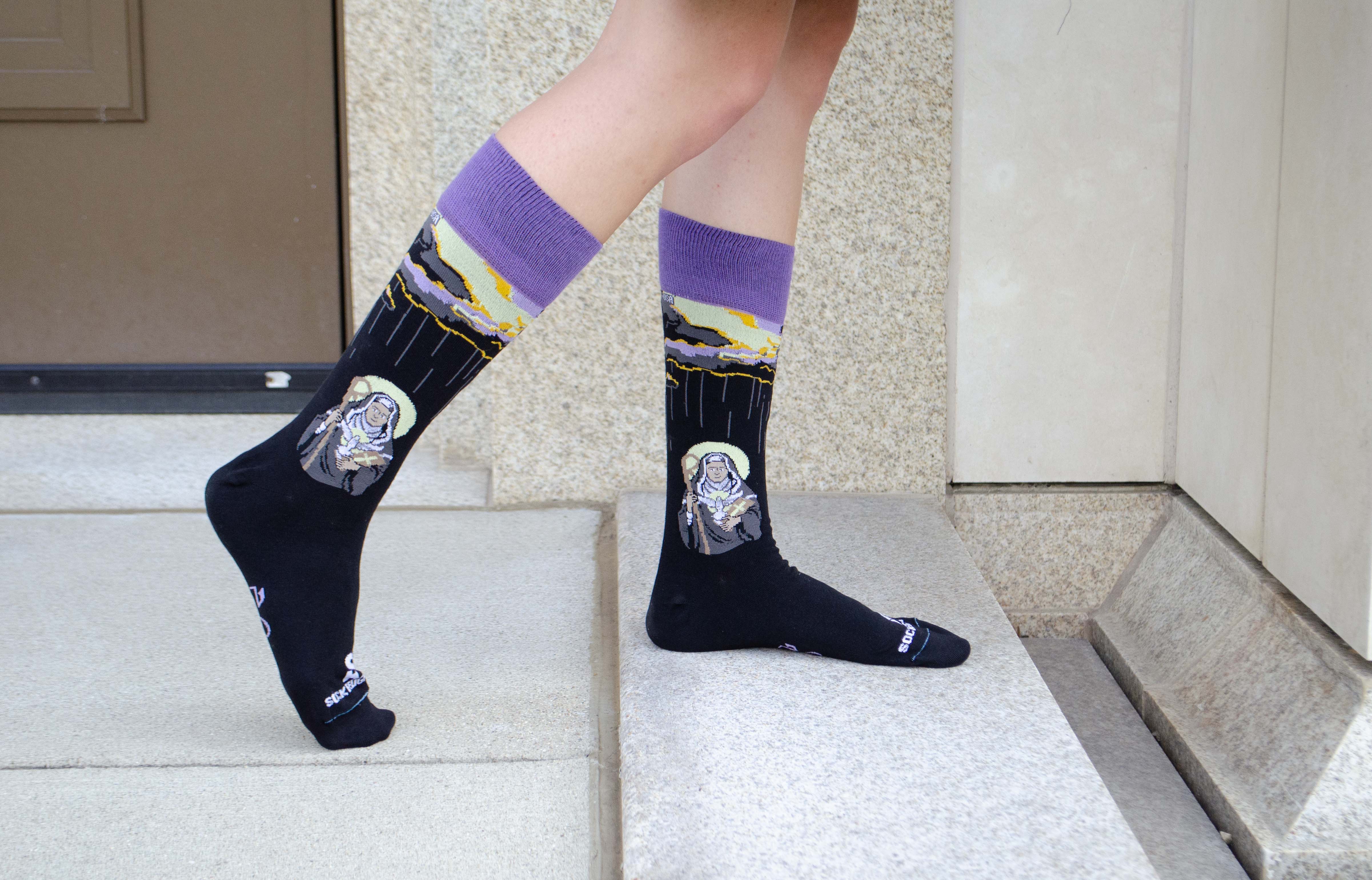 St. Scholastica Adult Socks - Image 5