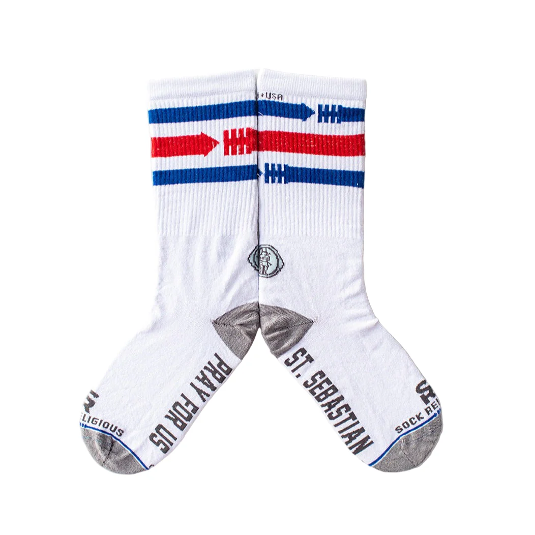 St. Sebastian - Patron of Athletes Adult Socks