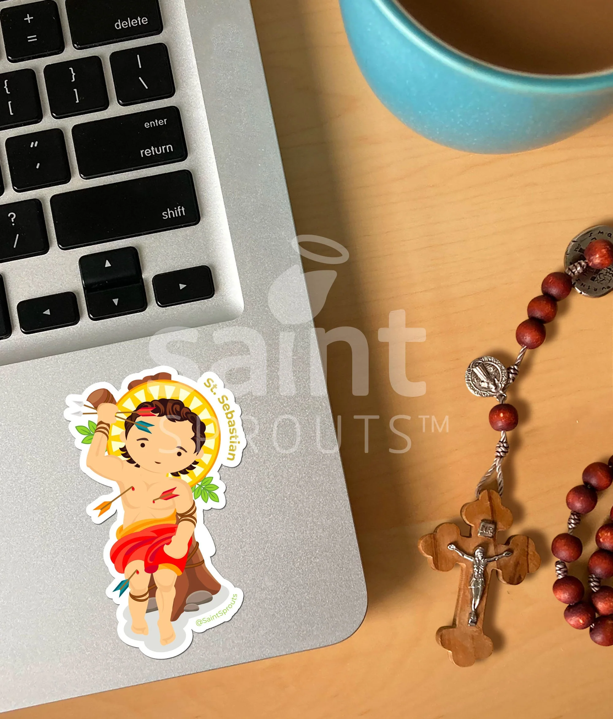 St. Sebastian Sticker - Image 2