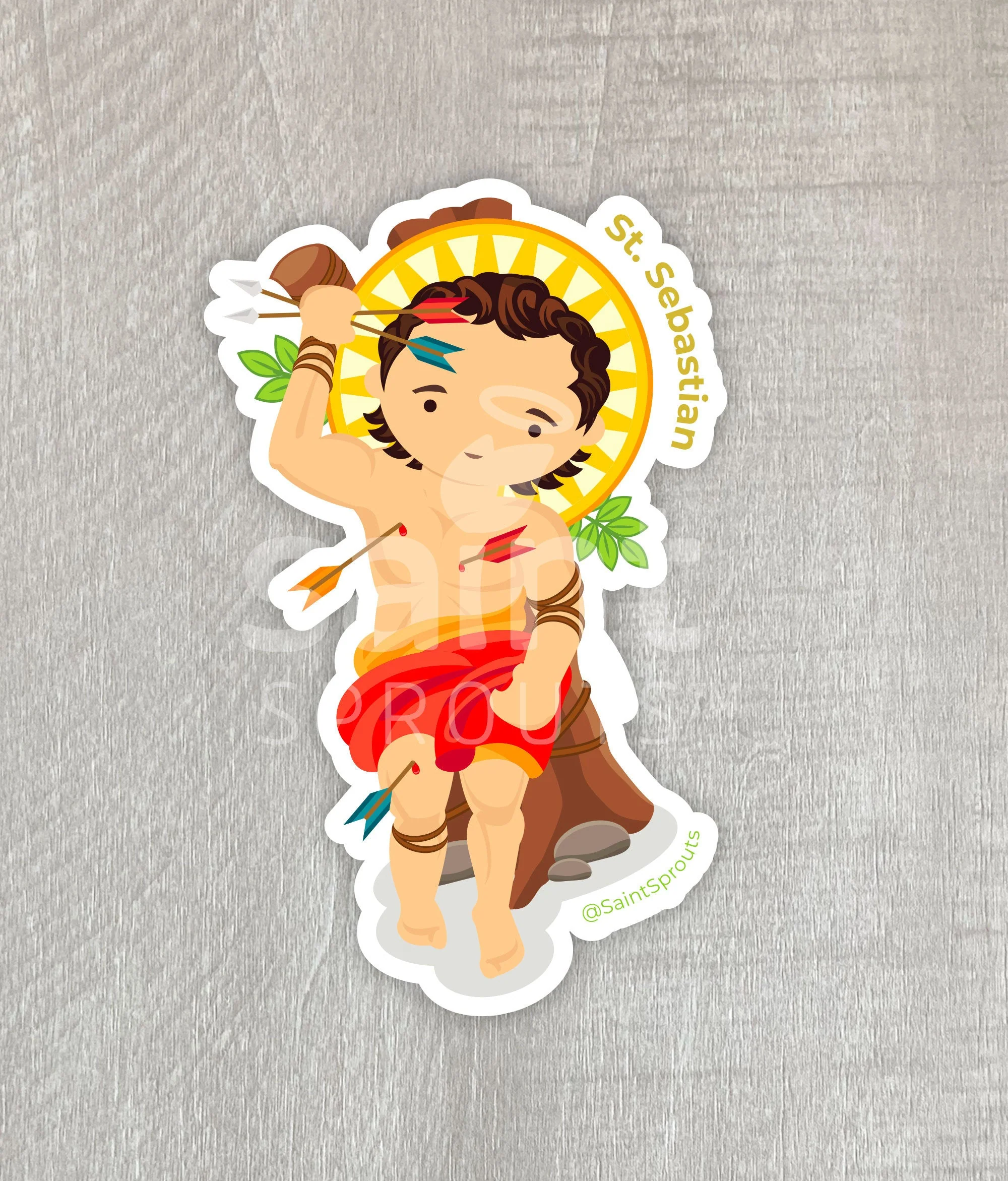 St. Sebastian Sticker - Image 4