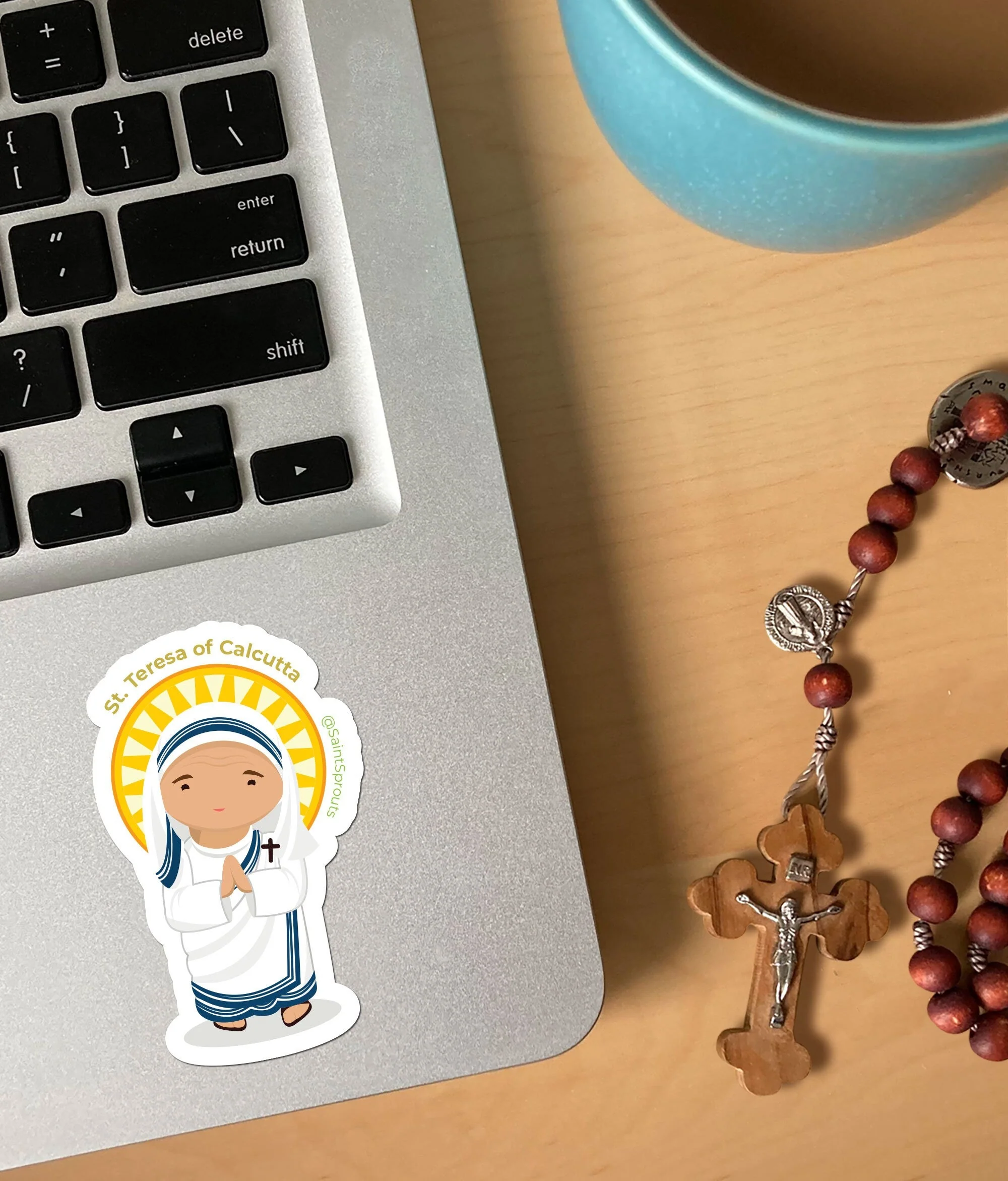 St. Teresa of Calcutta Sticker / Mother Teresa Sticker - Image 2