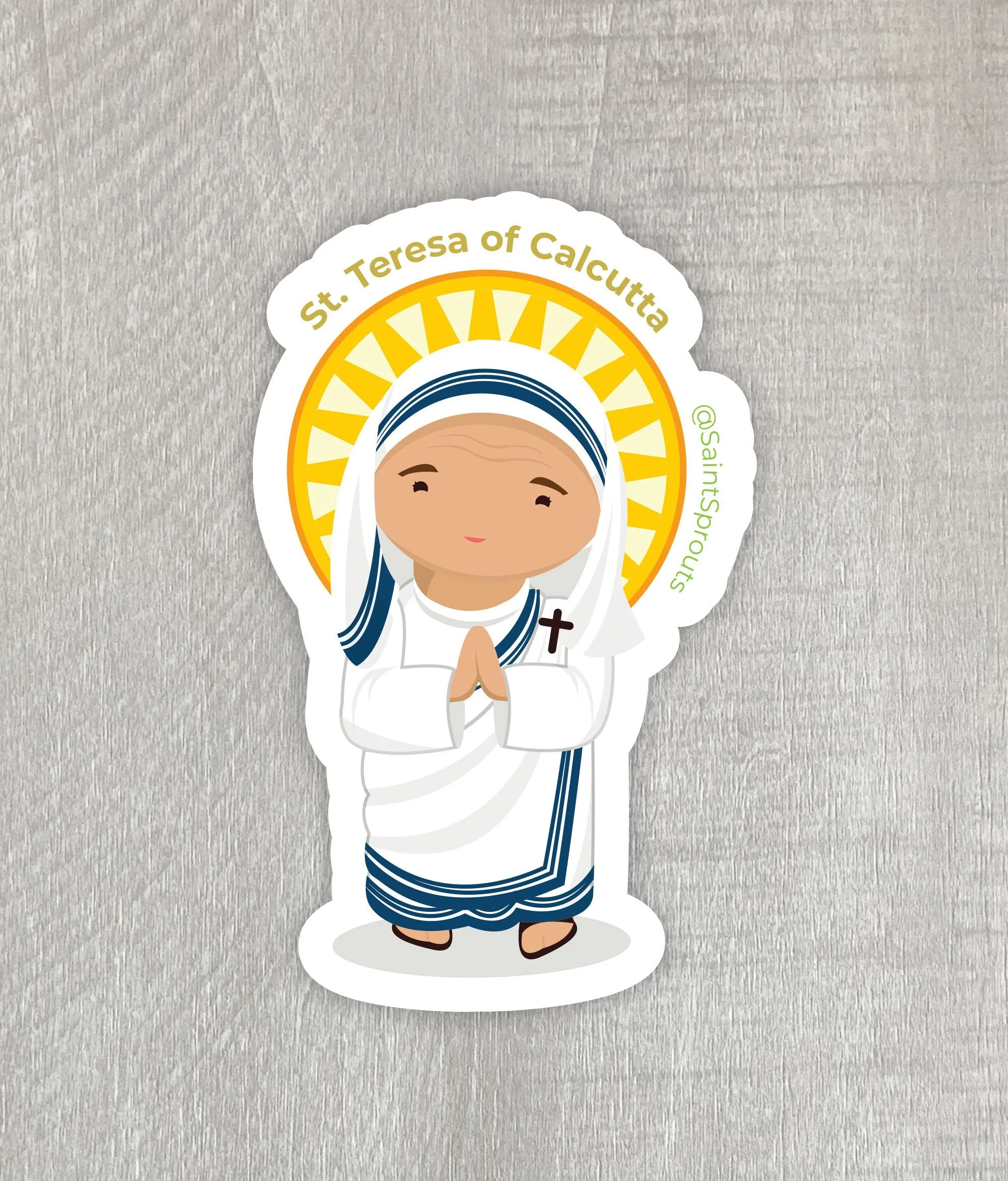 St. Teresa of Calcutta Sticker / Mother Teresa Sticker - Image 4