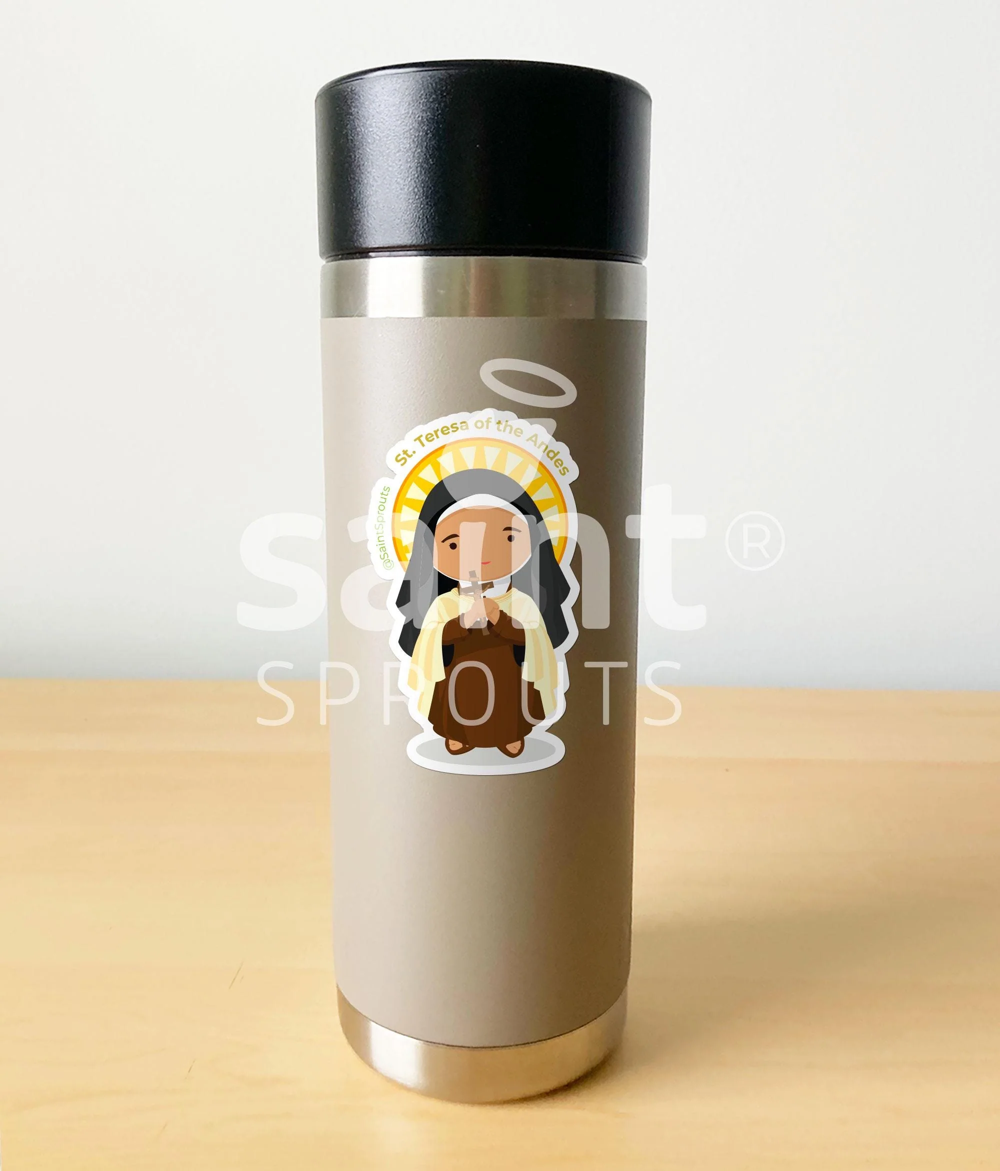 St. Teresa of the Andes Catholic Sticker - Patron of Young People - Image 3