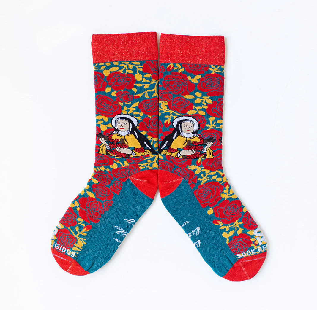 St. Thérèse of Lisieux Adult XL Socks - Image 2
